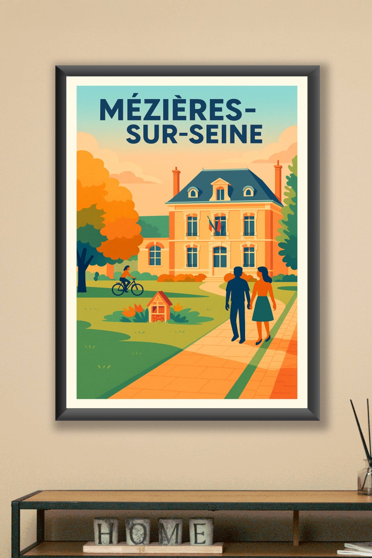 Affiche de Mézières-sur-Seine - Sérénité et charme au fil du temps