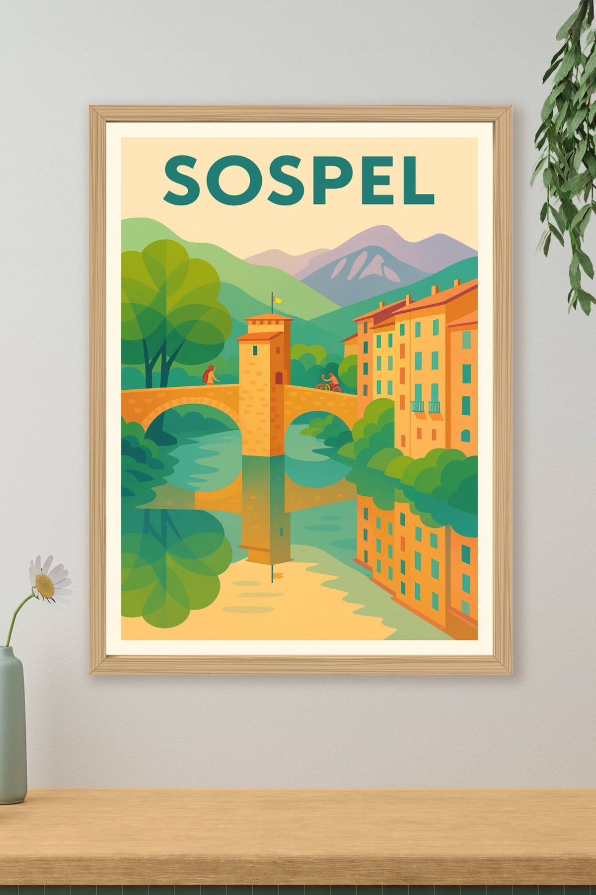 Affiche de Sospel - Charme et Sérénité au Cœur des Alpes-Maritimes