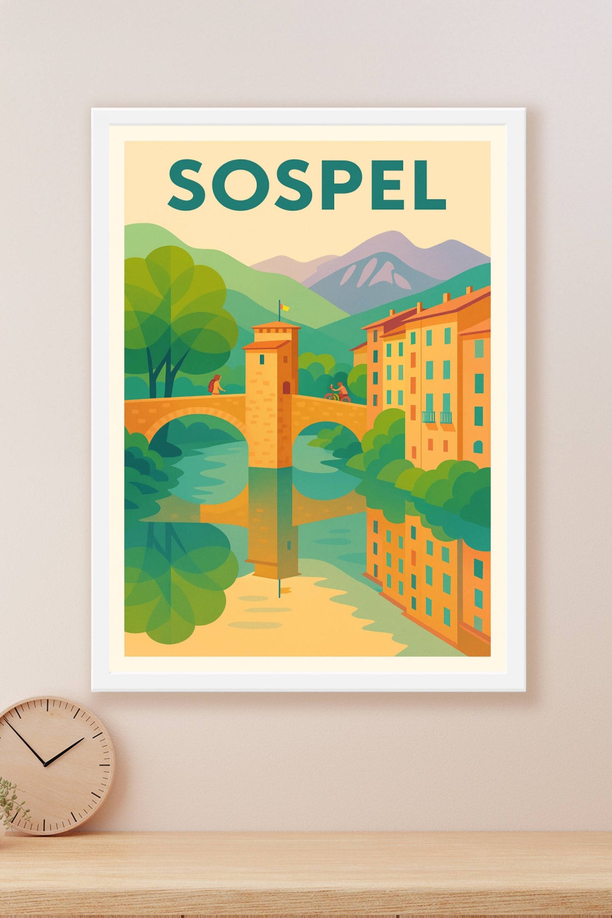 Affiche de Sospel - Charme et Sérénité au Cœur des Alpes-Maritimes