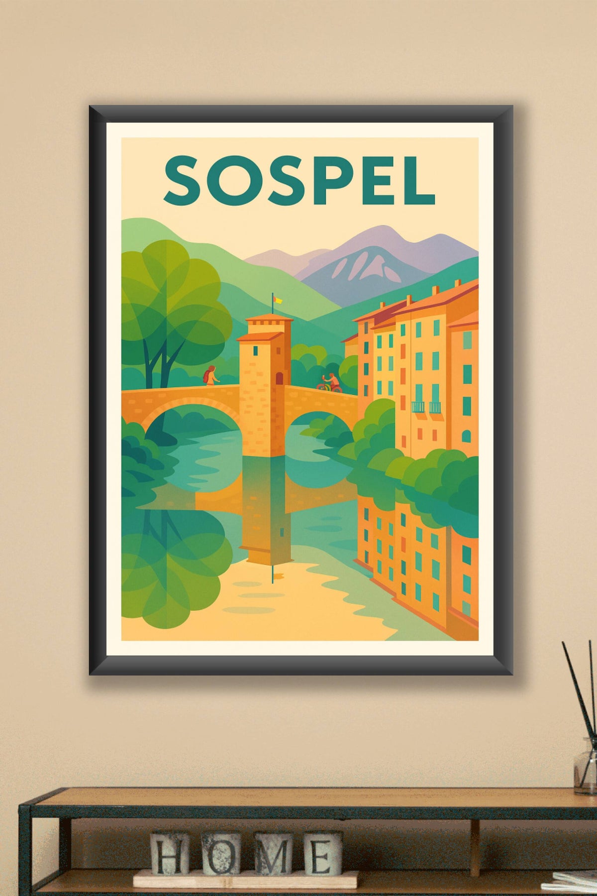 Affiche de Sospel - Charme et Sérénité au Cœur des Alpes-Maritimes