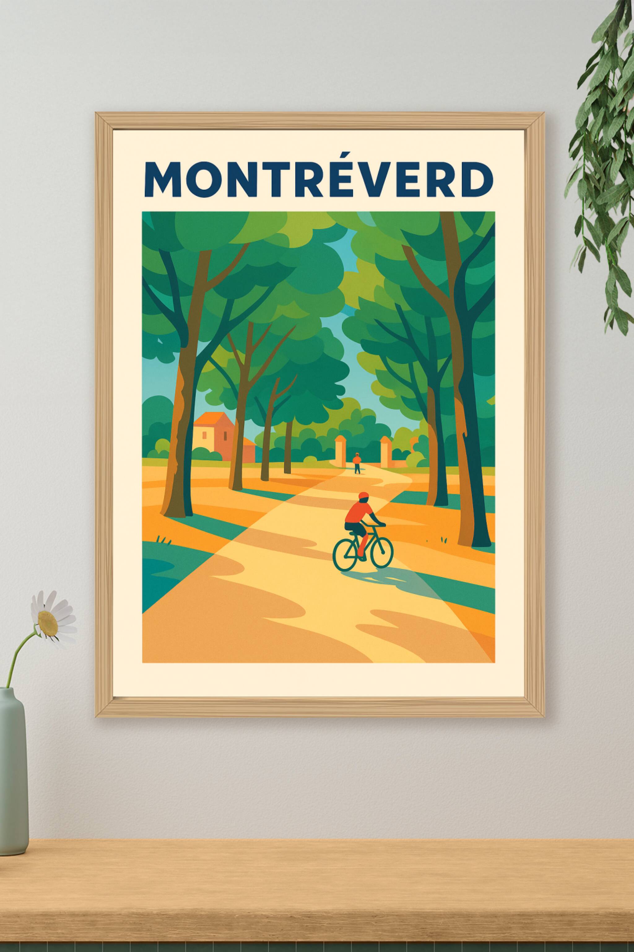 Affiche de Montréverd - Échappée nature à vélo