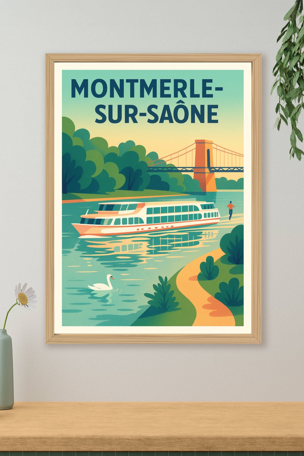 Affiche de Montmerle-sur-Saône - Sérénité au fil de l'eau