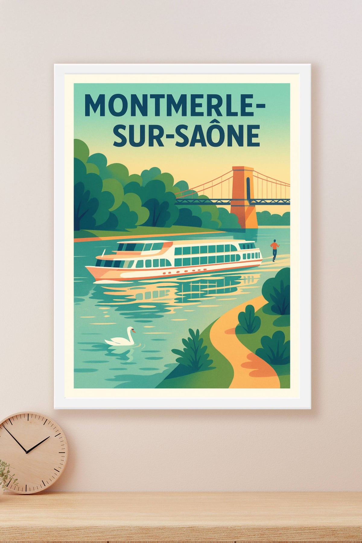 Affiche de Montmerle-sur-Saône - Sérénité au fil de l'eau