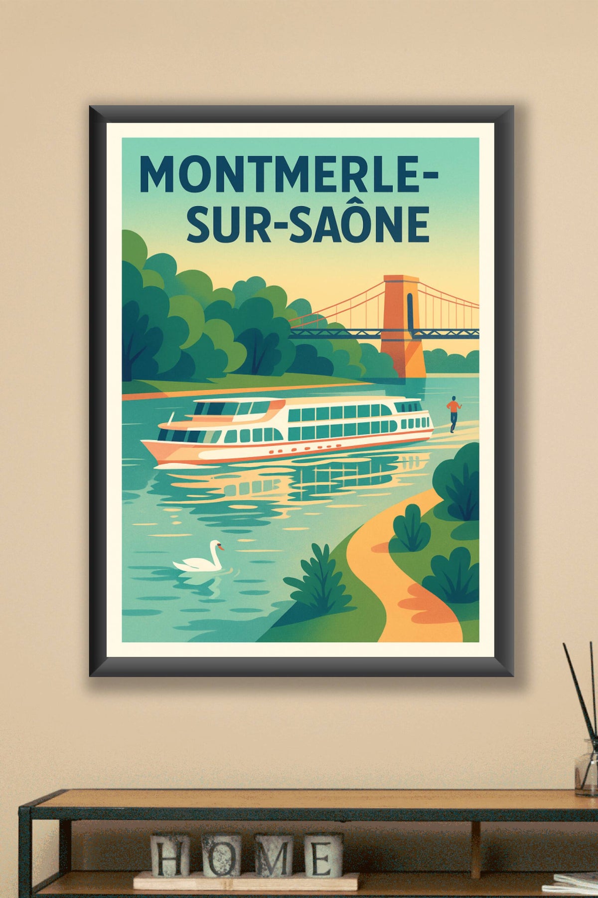 Affiche de Montmerle-sur-Saône - Sérénité au fil de l'eau