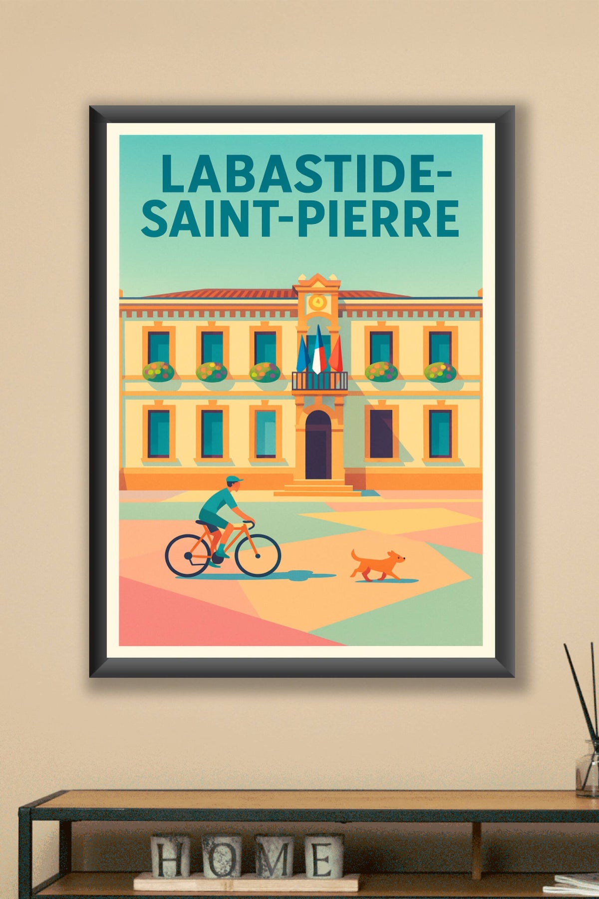 Affiche de Labastide-Saint-Pierre - Douceur et charme à vélo
