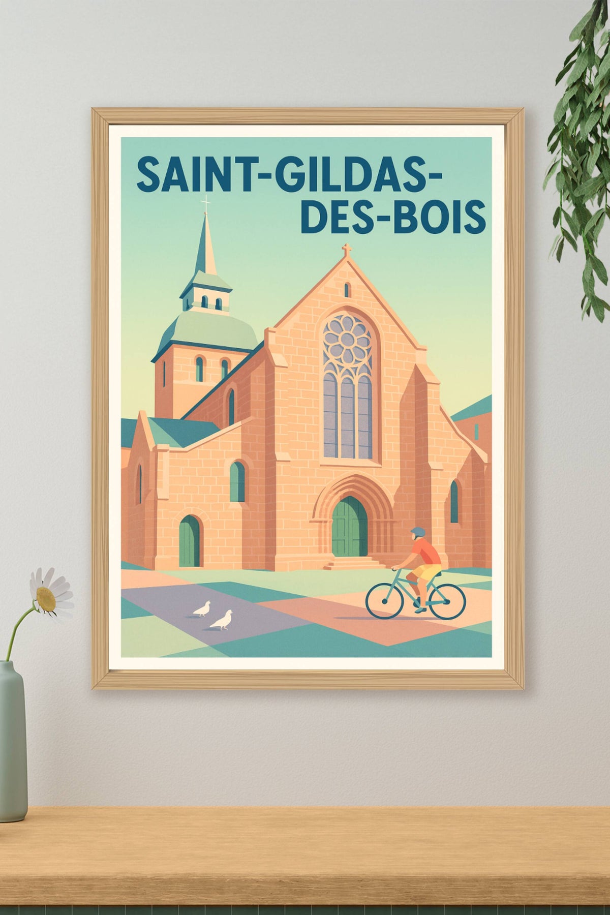 Affiche de Saint-Gildas-des-Bois - Charme et sérénité à l'église historique