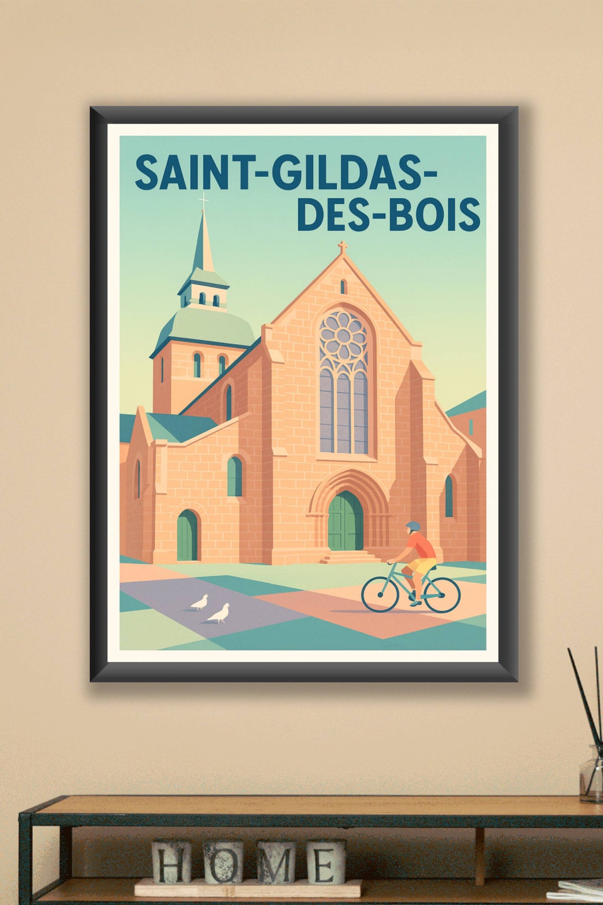 Affiche de Saint-Gildas-des-Bois - Charme et sérénité à l'église historique