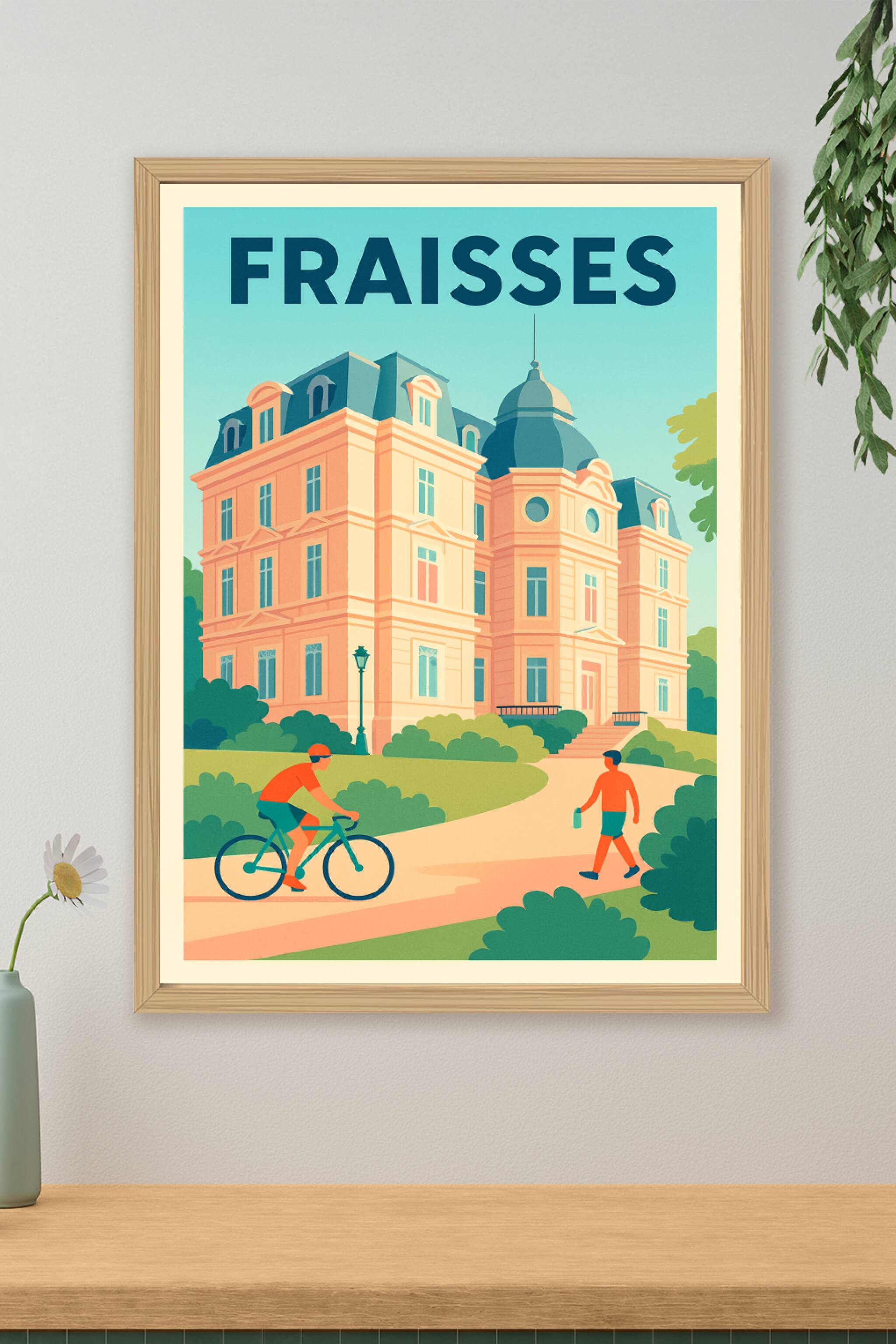 Affiche de Fraisses - Élégance et douceur de vivre au cœur de la ville