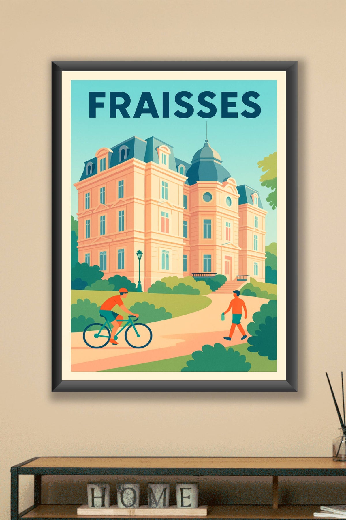 Affiche de Fraisses - Élégance et douceur de vivre au cœur de la ville