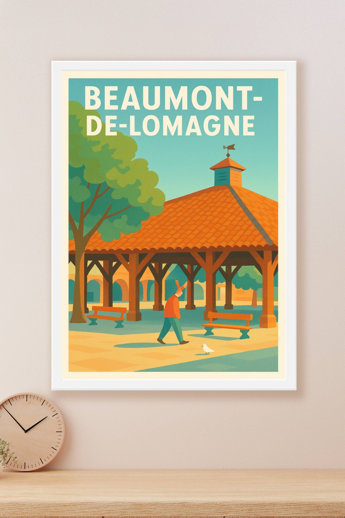Affiche de Beaumont-de-Lomagne - Charme et quiétude sous la halle