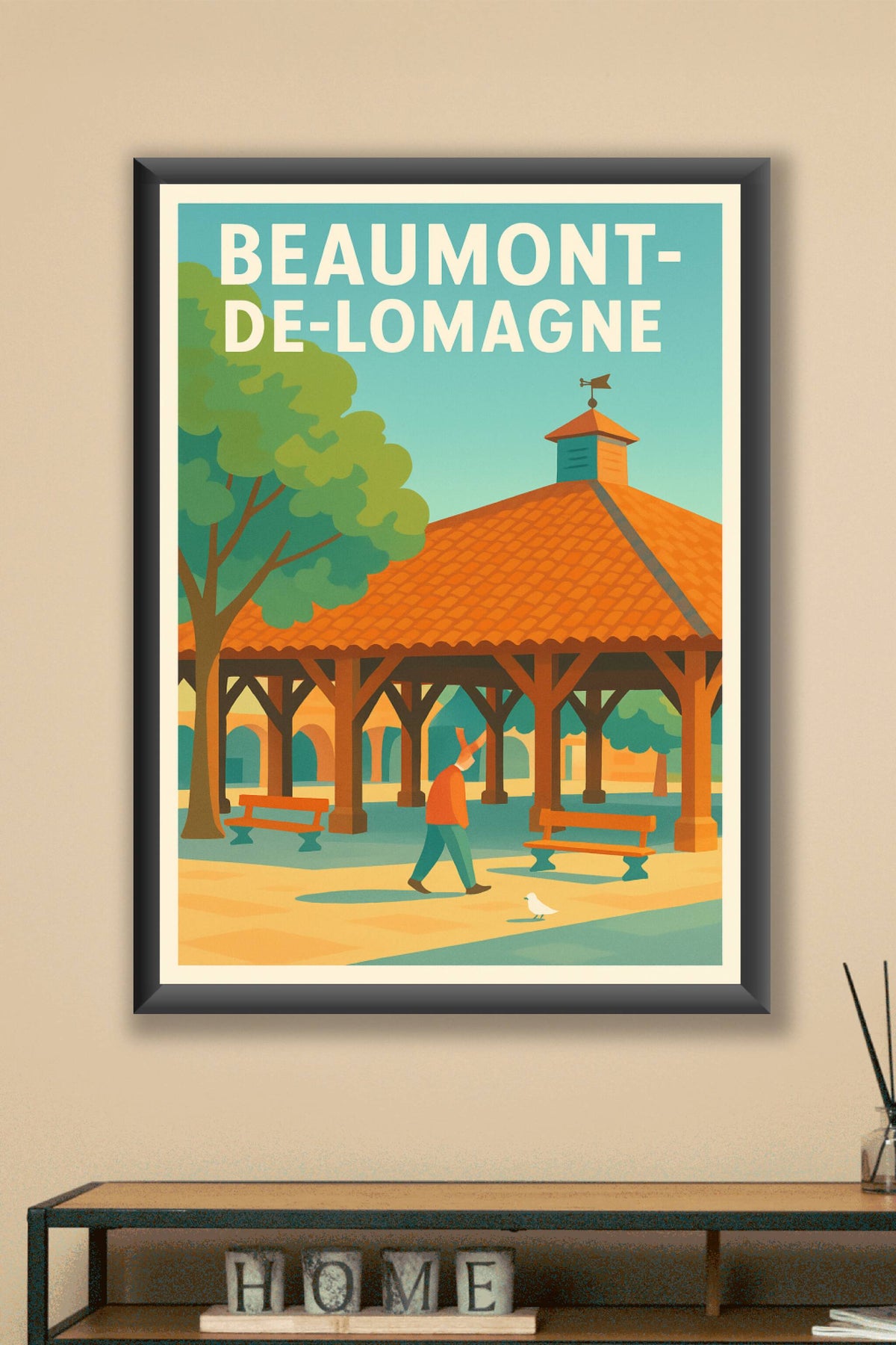Affiche de Beaumont-de-Lomagne - Charme et quiétude sous la halle