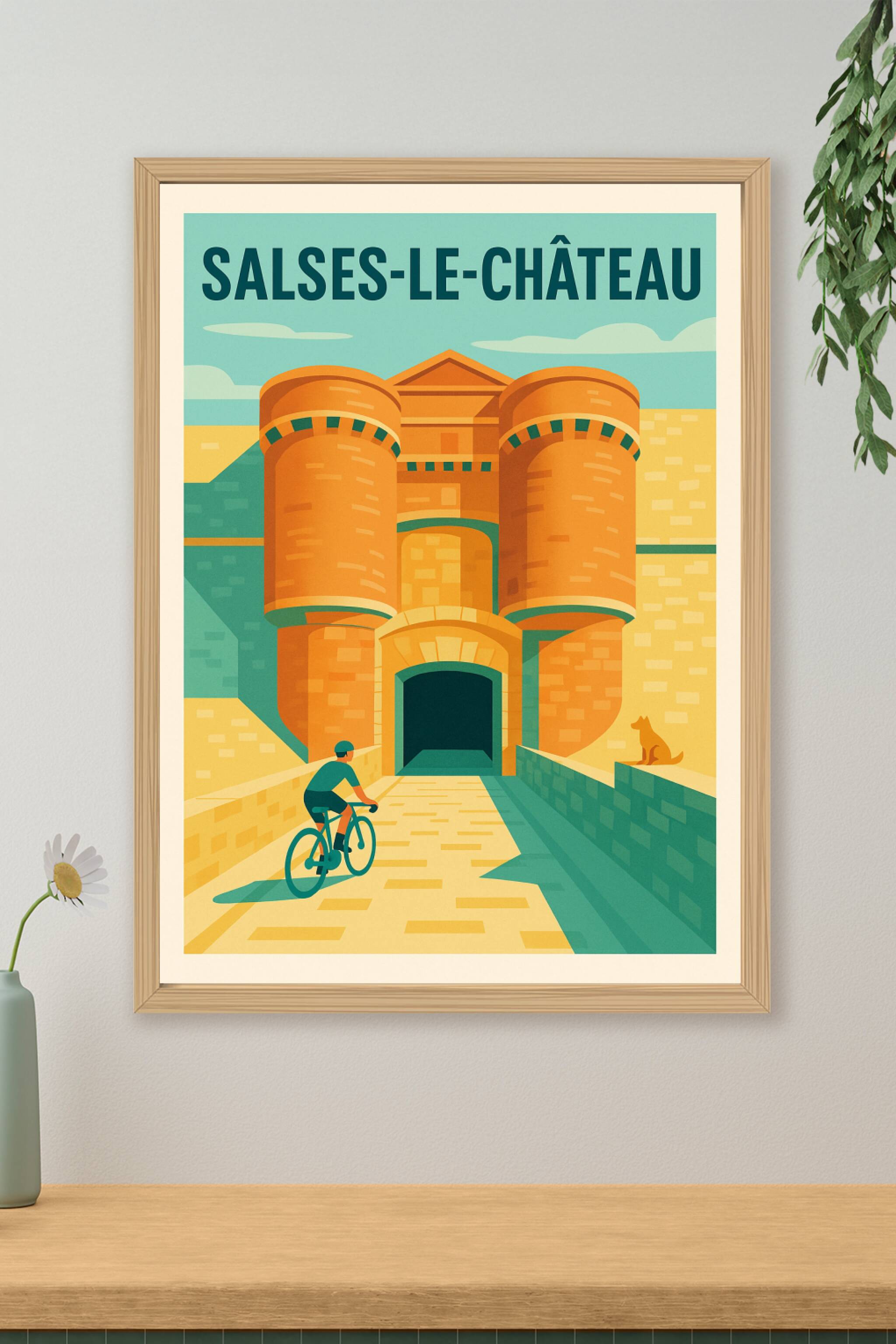 Affiche de Salses-le-Château - L'entrée majestueuse du Fort