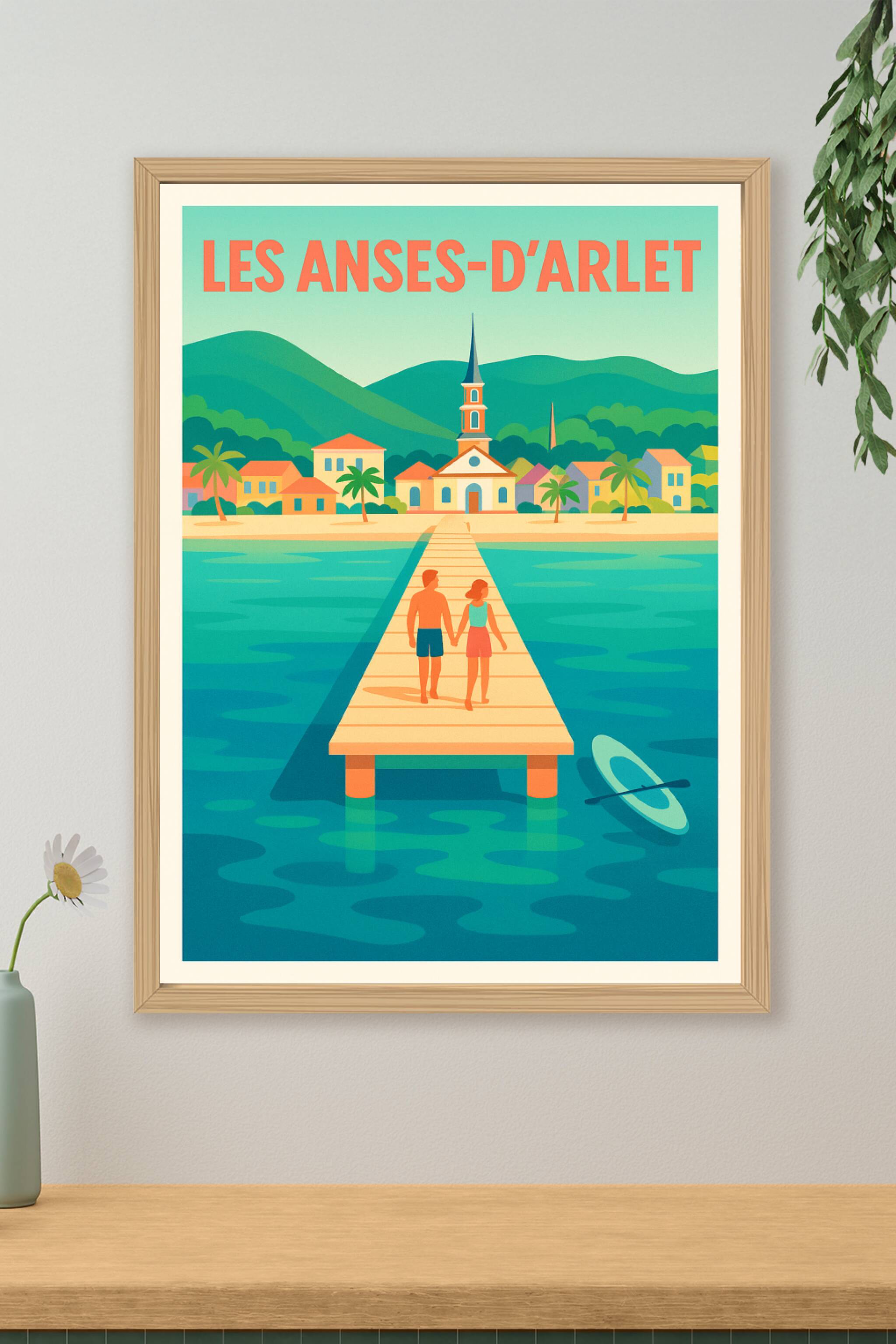 Affiche de Les Anses-d'Arlet - Évasion Tropicale et Sérénité au Bord de l'Eau
