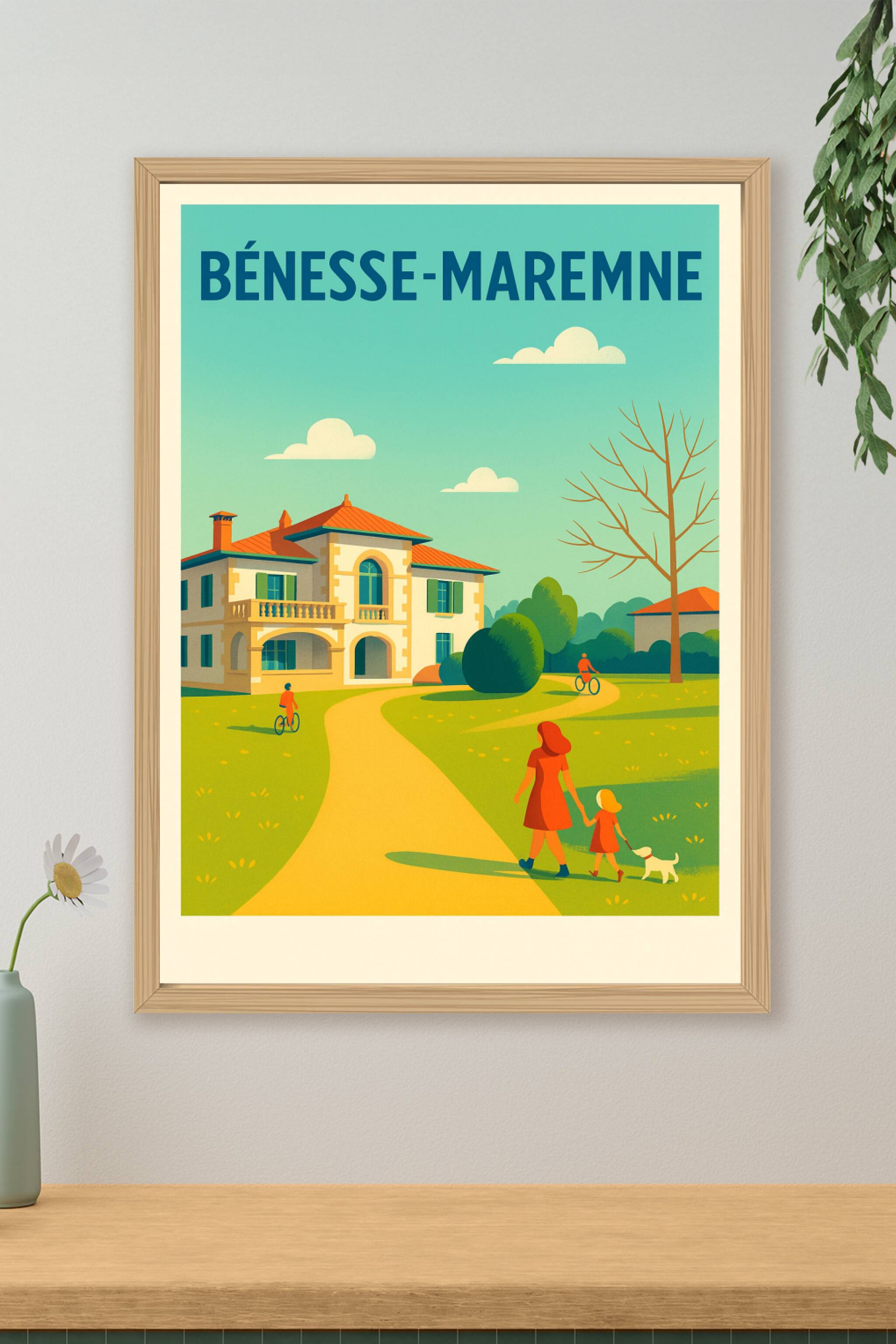Affiche de Bénesse-Maremne - Charme et quiétude de la campagne landaise