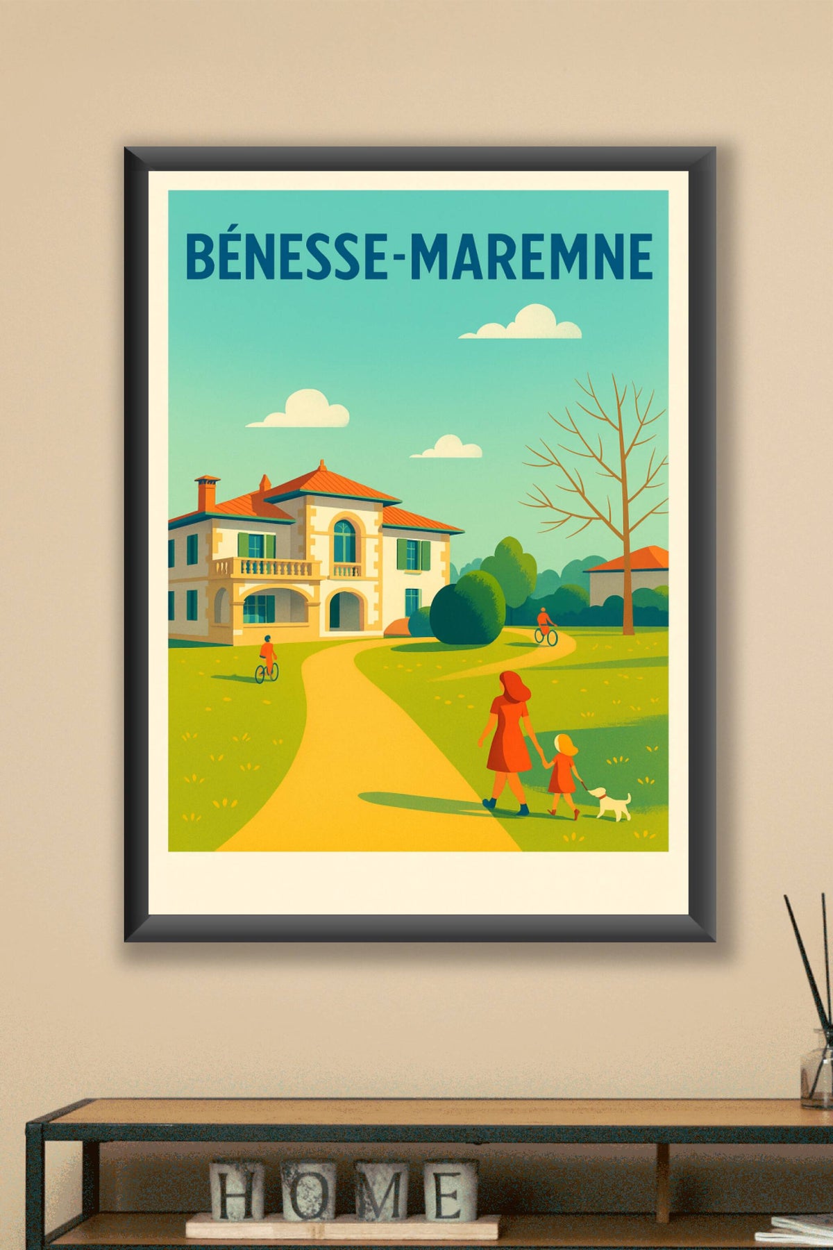 Affiche de Bénesse-Maremne - Charme et quiétude de la campagne landaise