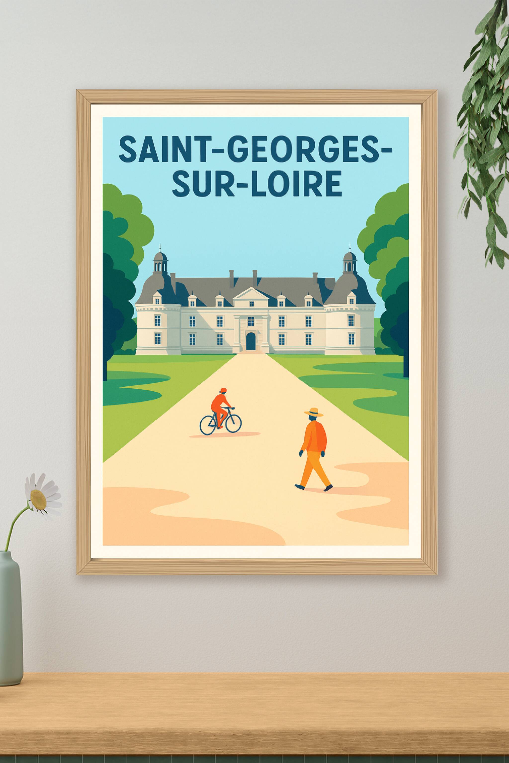 Affiche de Saint-Georges-sur-Loire - Évasion et sérénité au château