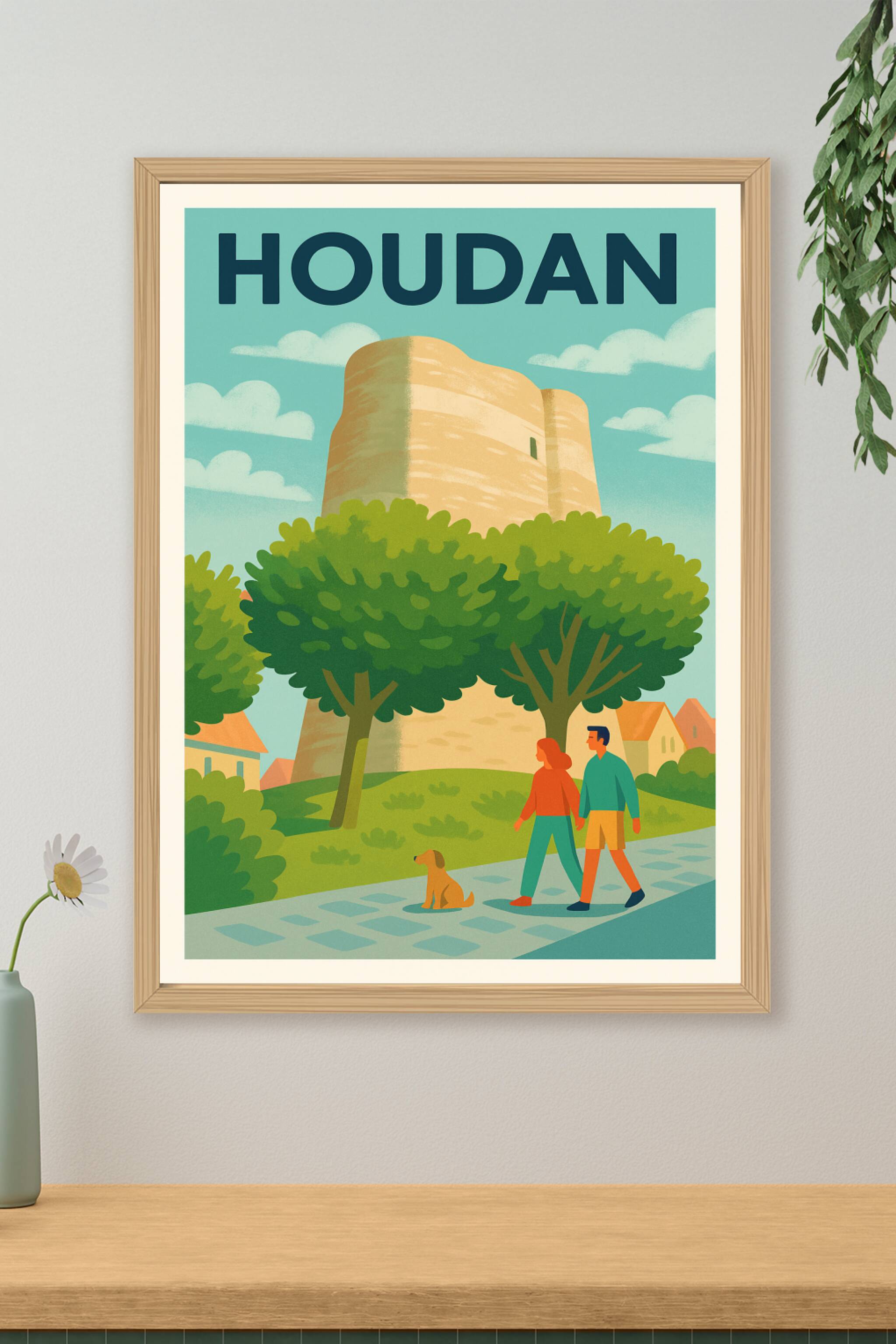 Affiche de Houdan - Balade paisible au cœur du patrimoine