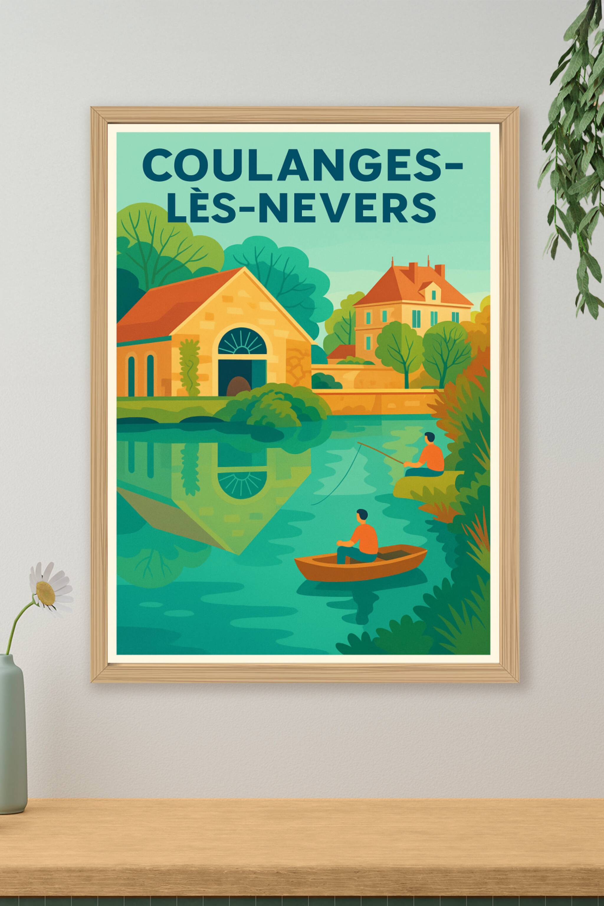 Affiche de Coulanges-lès-Nevers - Sérénité au fil de l'eau