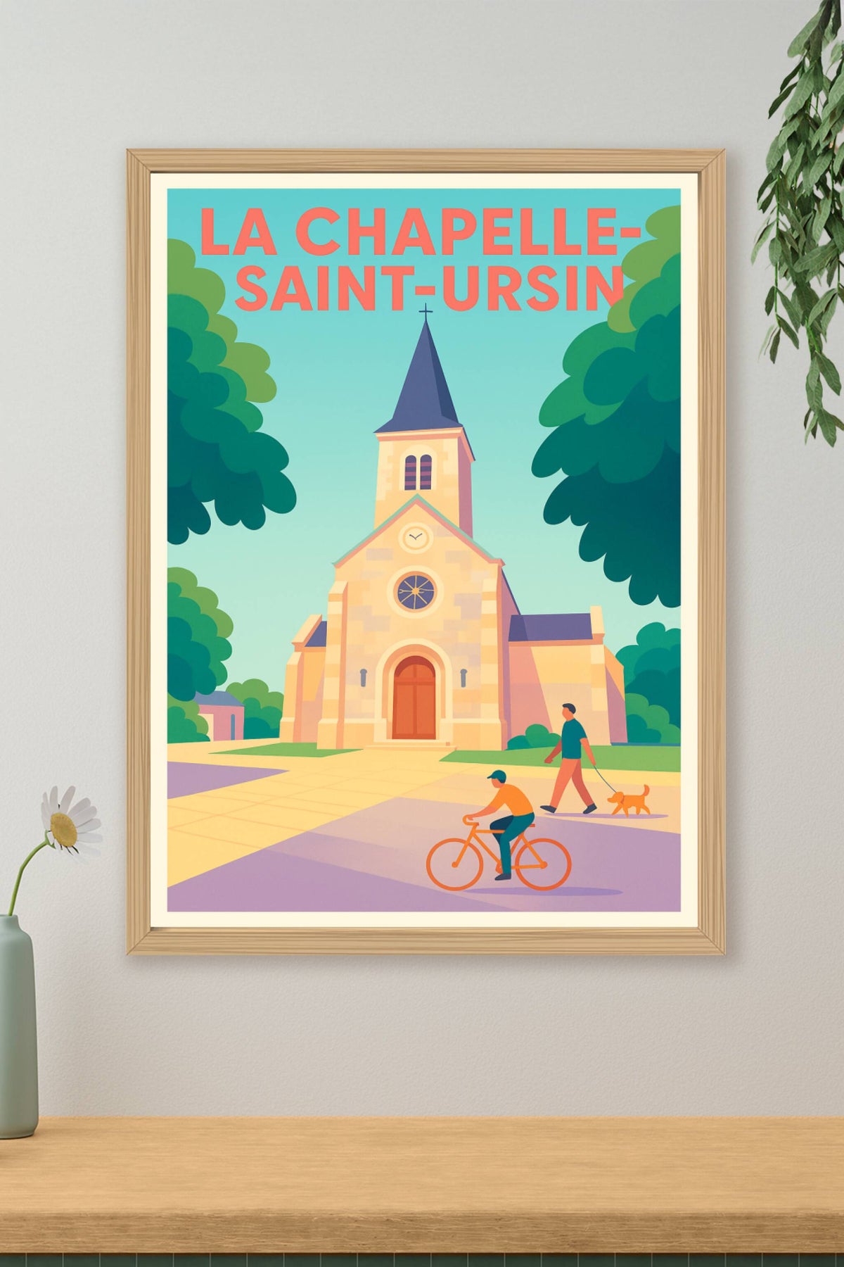 Affiche de La Chapelle-Saint-Ursin - Charme et Sérénité au Cœur du Village