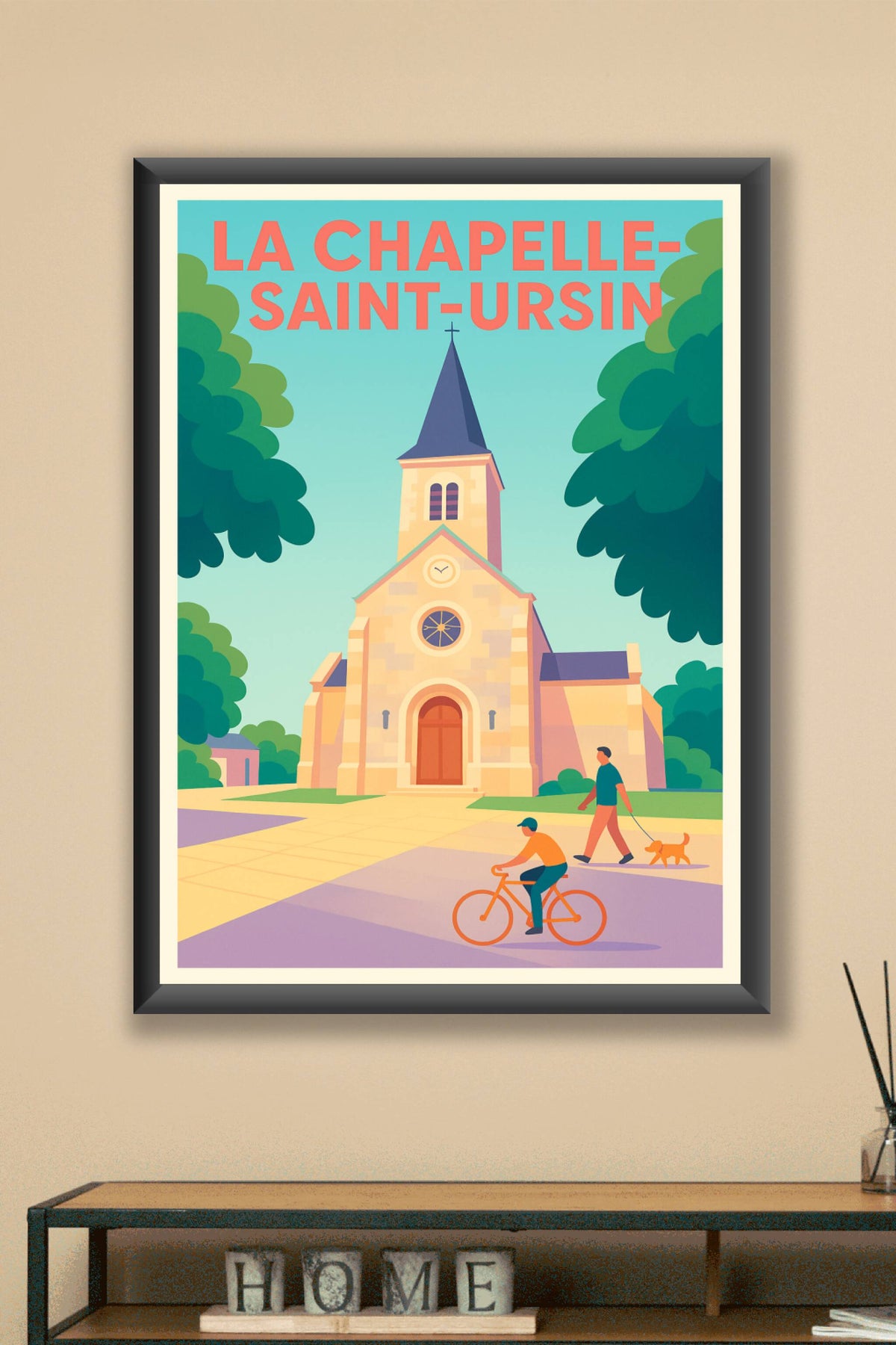 Affiche de La Chapelle-Saint-Ursin - Charme et Sérénité au Cœur du Village