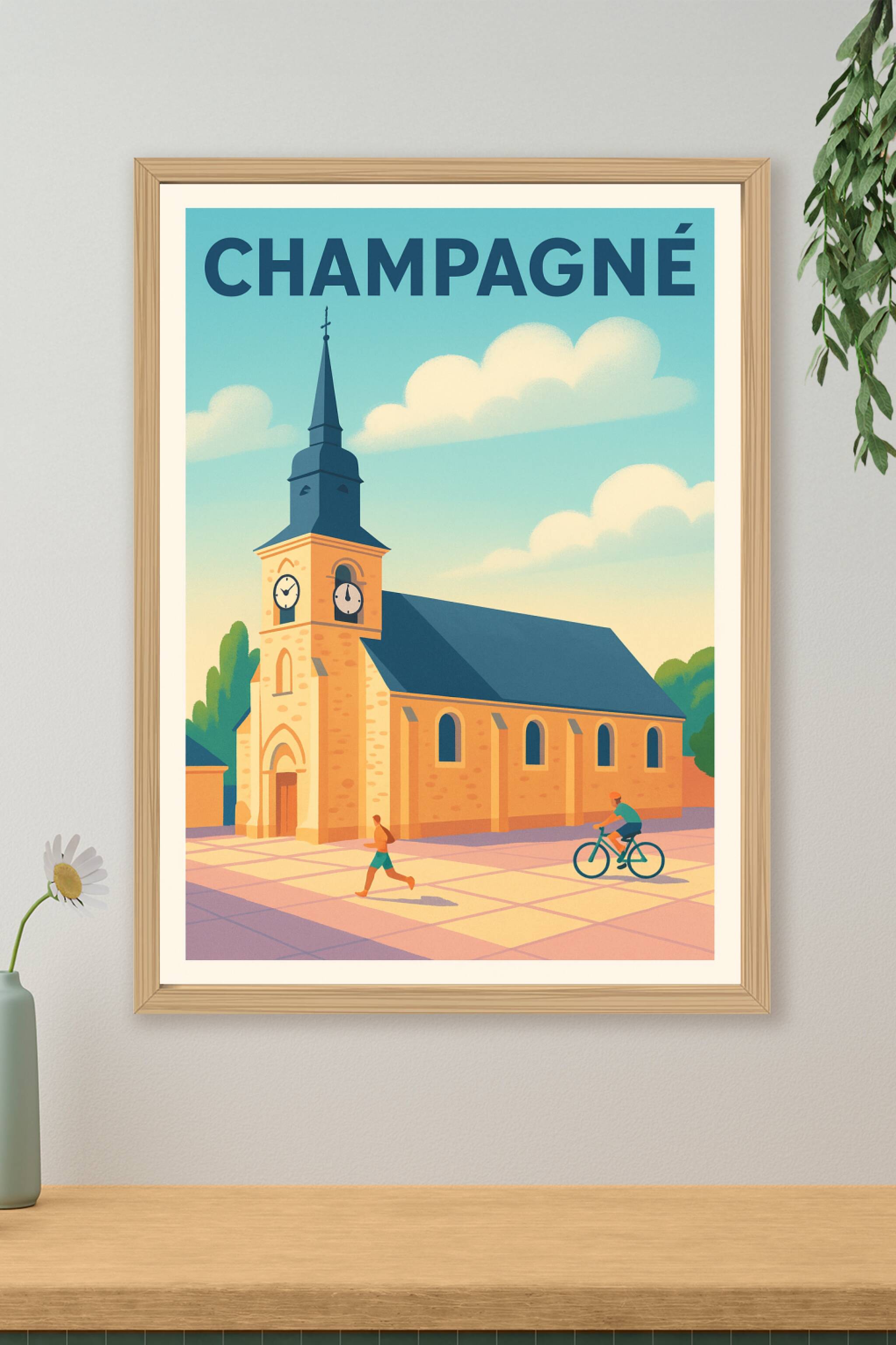 Affiche de Champagné - Charme et Sérénité au Coeur du Village