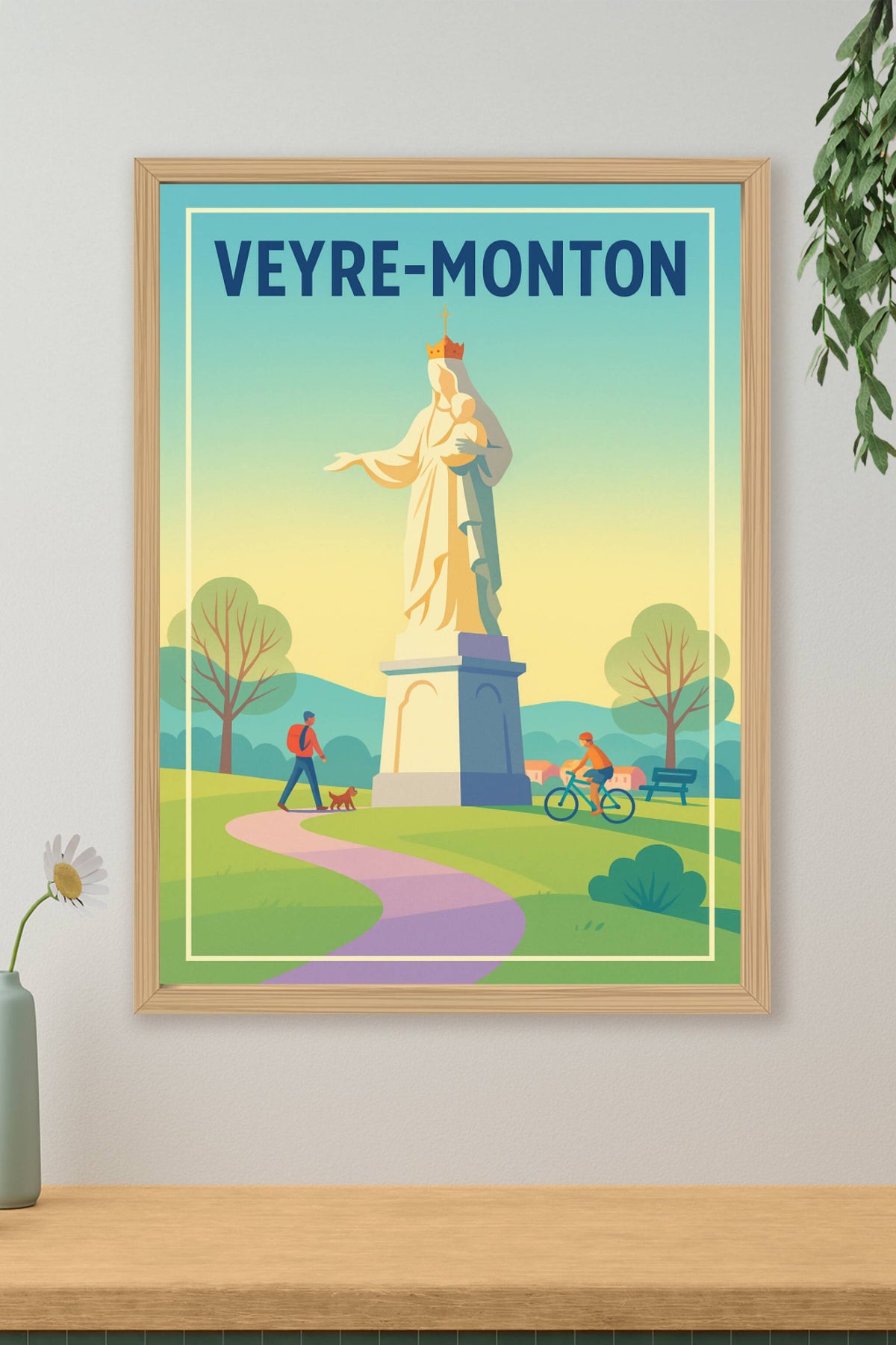 Affiche de Veyre-Monton - Charme pastoral et douceur de vivre