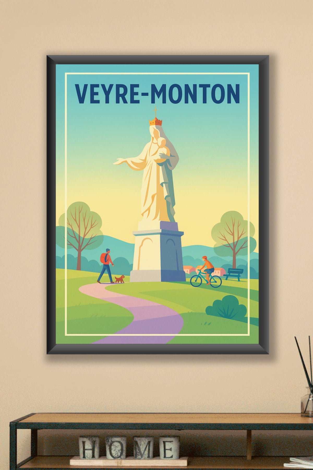 Affiche de Veyre-Monton - Charme pastoral et douceur de vivre