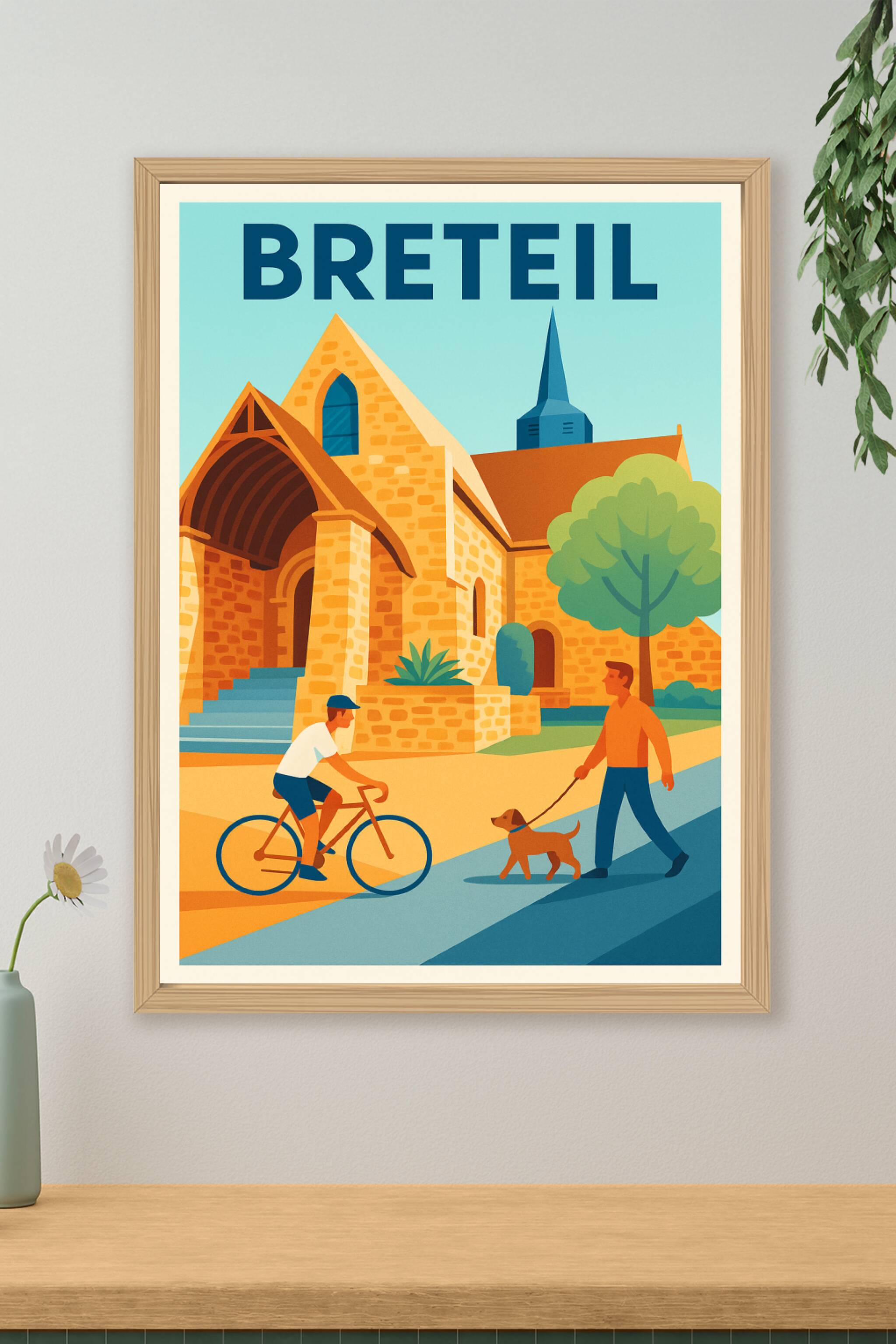 Affiche de Breteil - Charme et sérénité au cœur du patrimoine