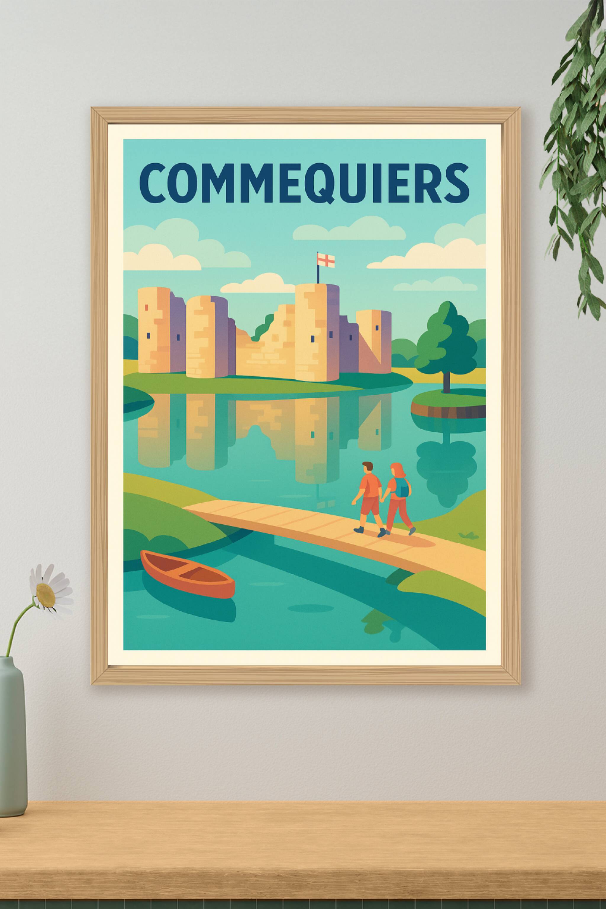 Affiche de Commequiers - Un voyage au cœur de son château emblématique