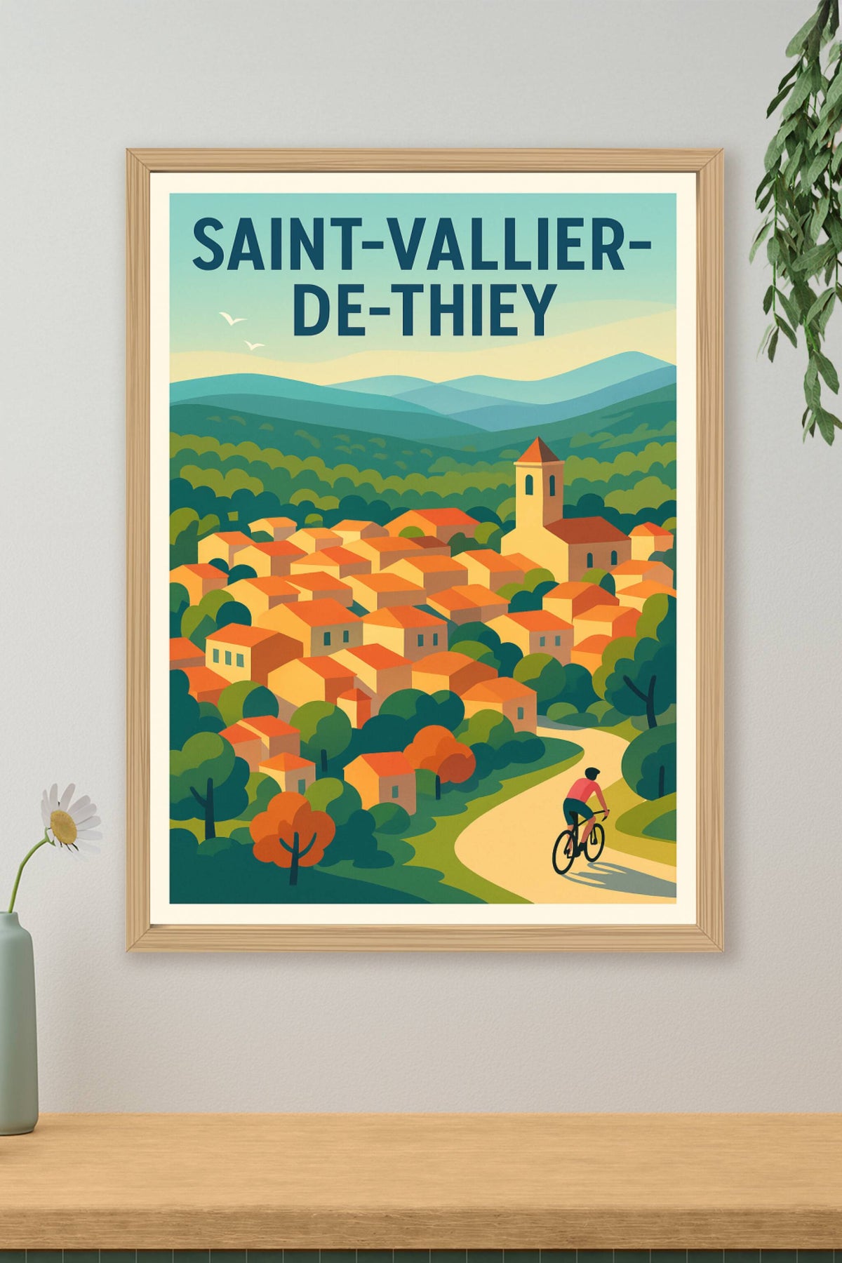 Affiche de Saint-Vallier-de-Thiey - Charme Provençal et nature préservée