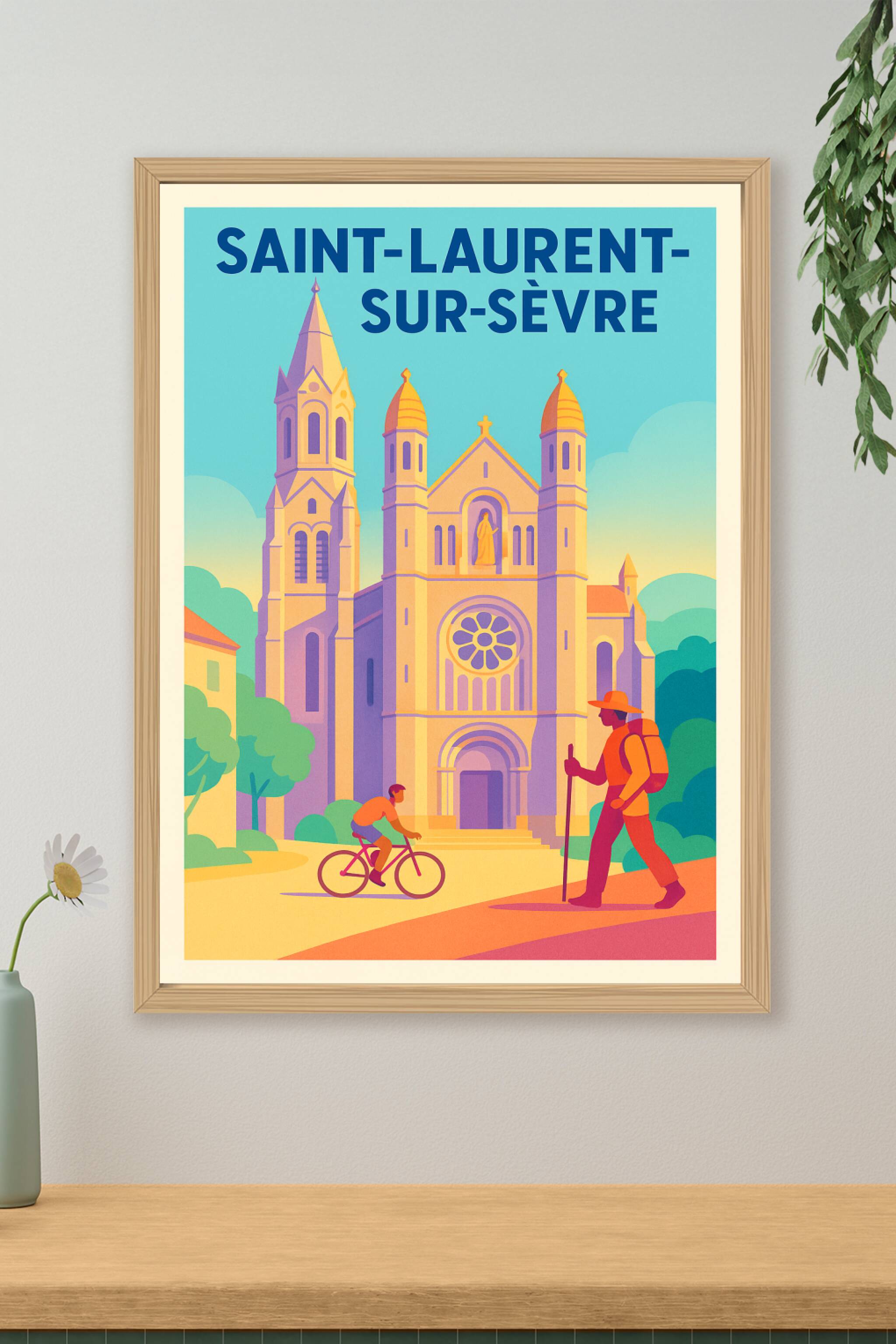 Affiche de Saint-Laurent-sur-Sèvre - Beauté et Sérénité au cœur du patrimoine