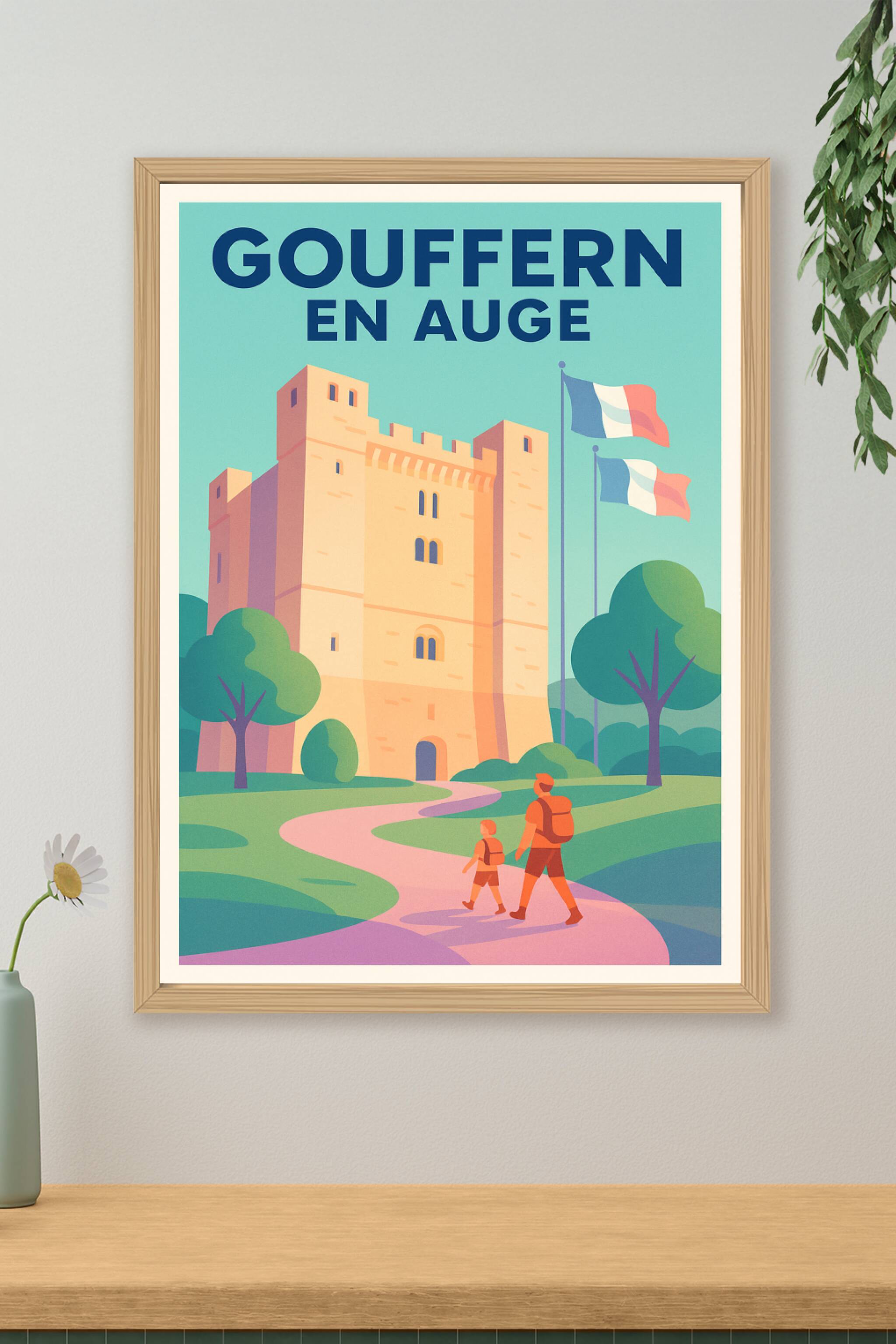 Affiche de Gouffern en Auge - L'élégance historique au cœur de la Normandie