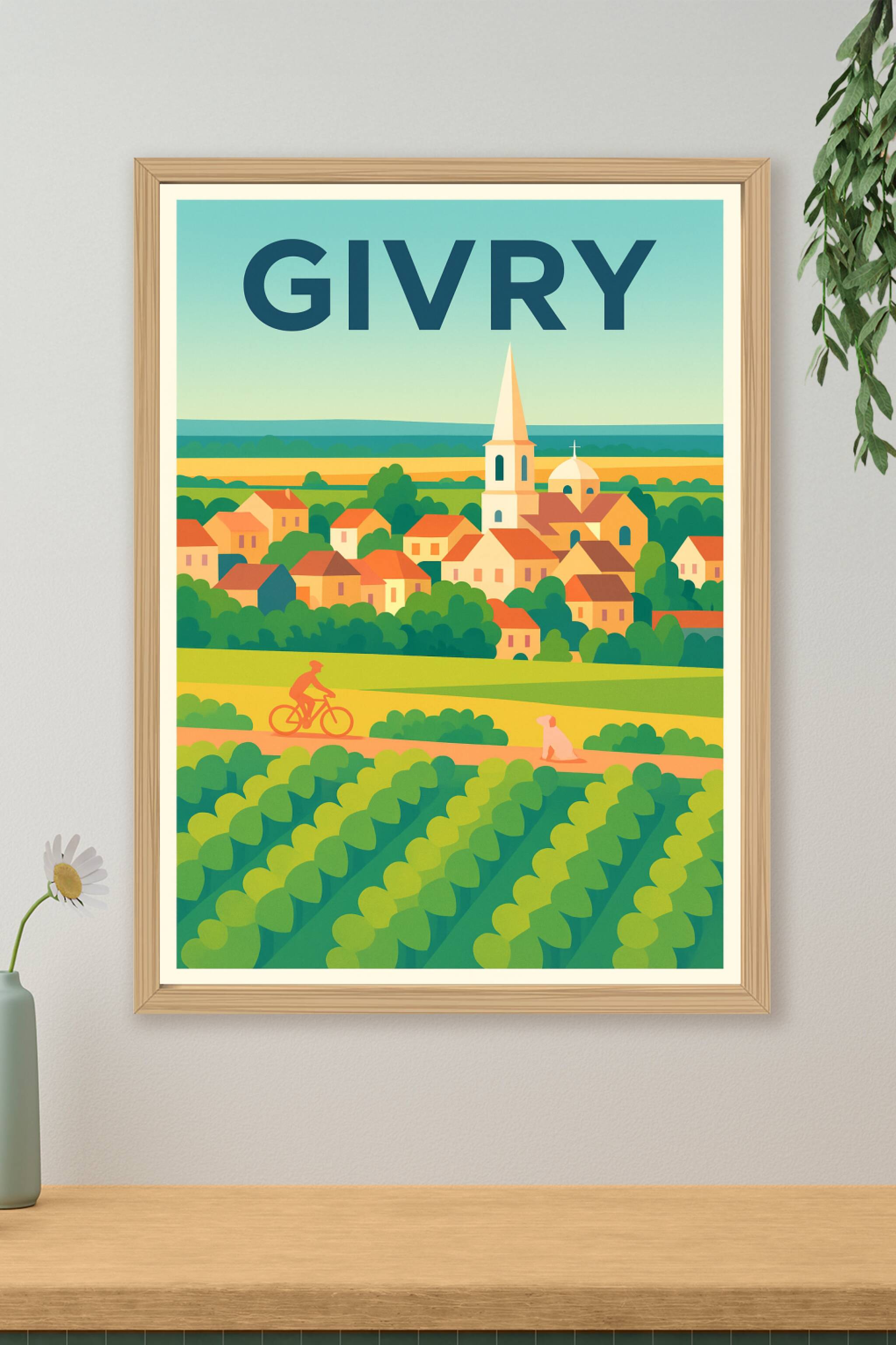Affiche de Givry - Charme et nature au cœur de la Bourgogne