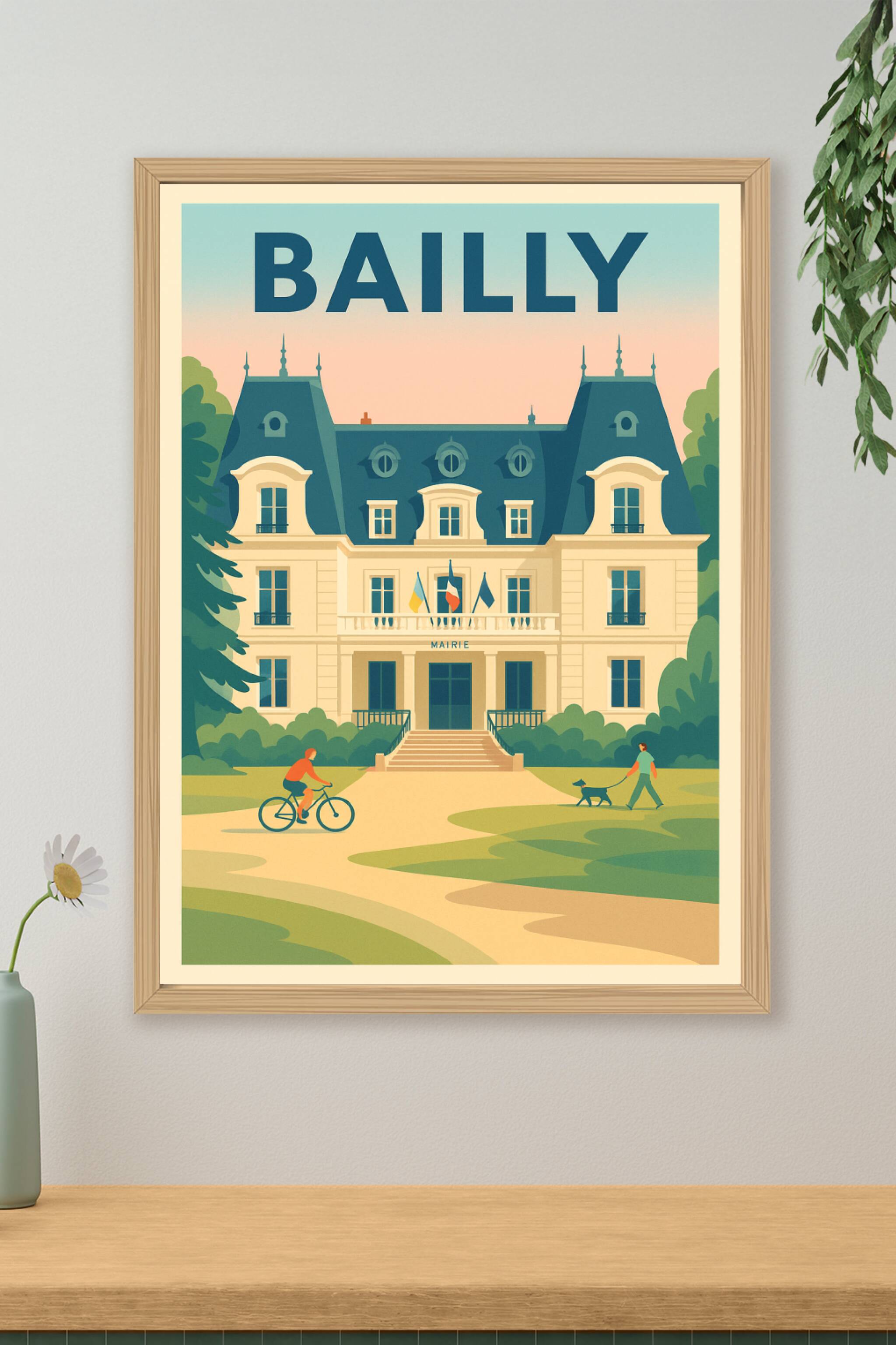 Affiche de Bailly - Charme et sérénité au cœur de la mairie