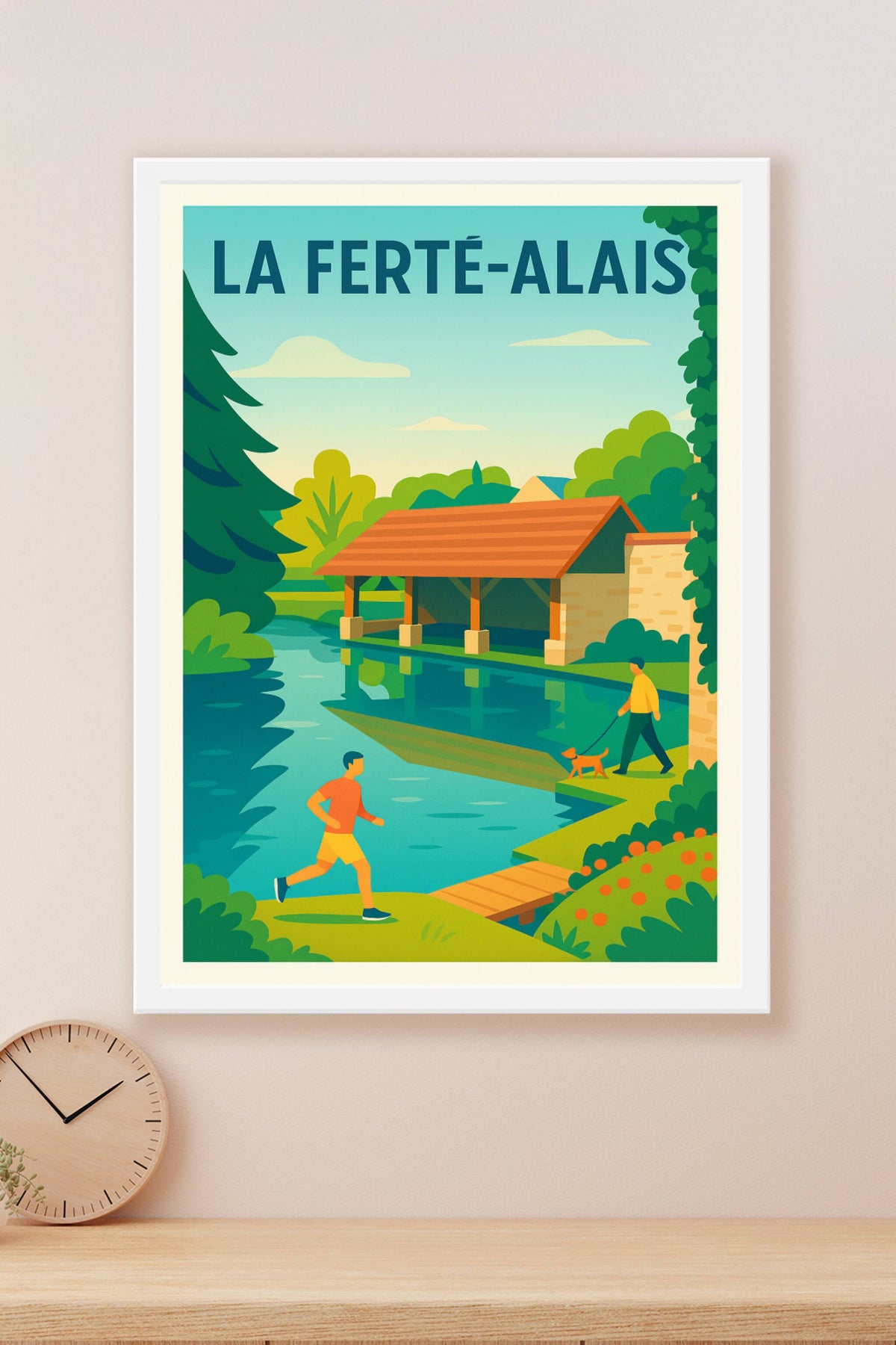 Affiche de La Ferté-Alais - Flânerie et sérénité au bord de l'eau