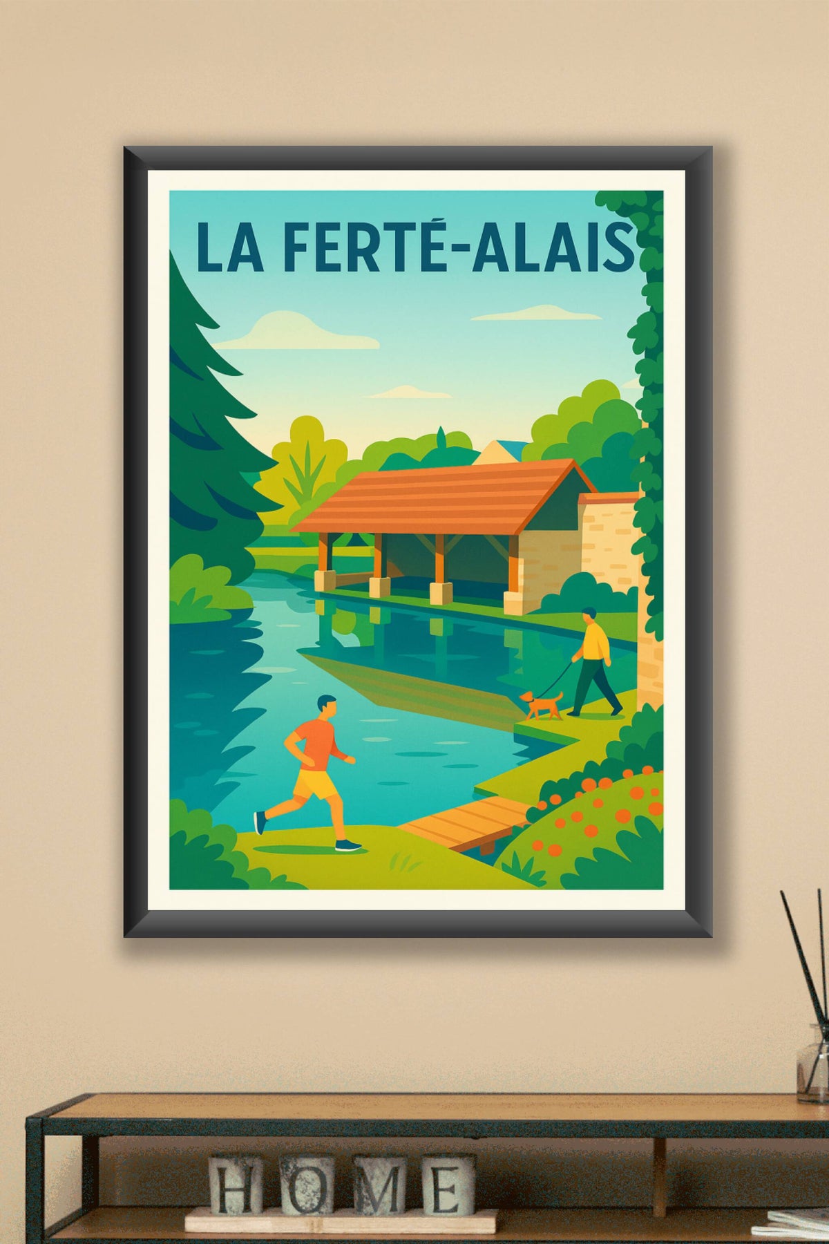 Affiche de La Ferté-Alais - Flânerie et sérénité au bord de l'eau