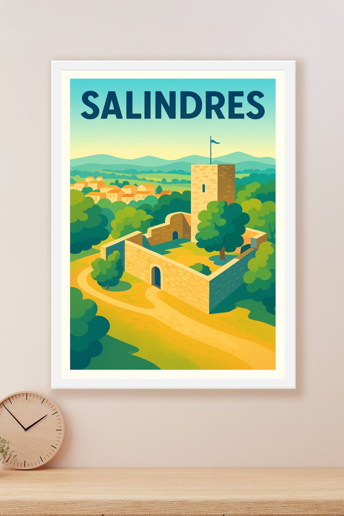 Affiche de Salindres - Charme historique et nature apaisante