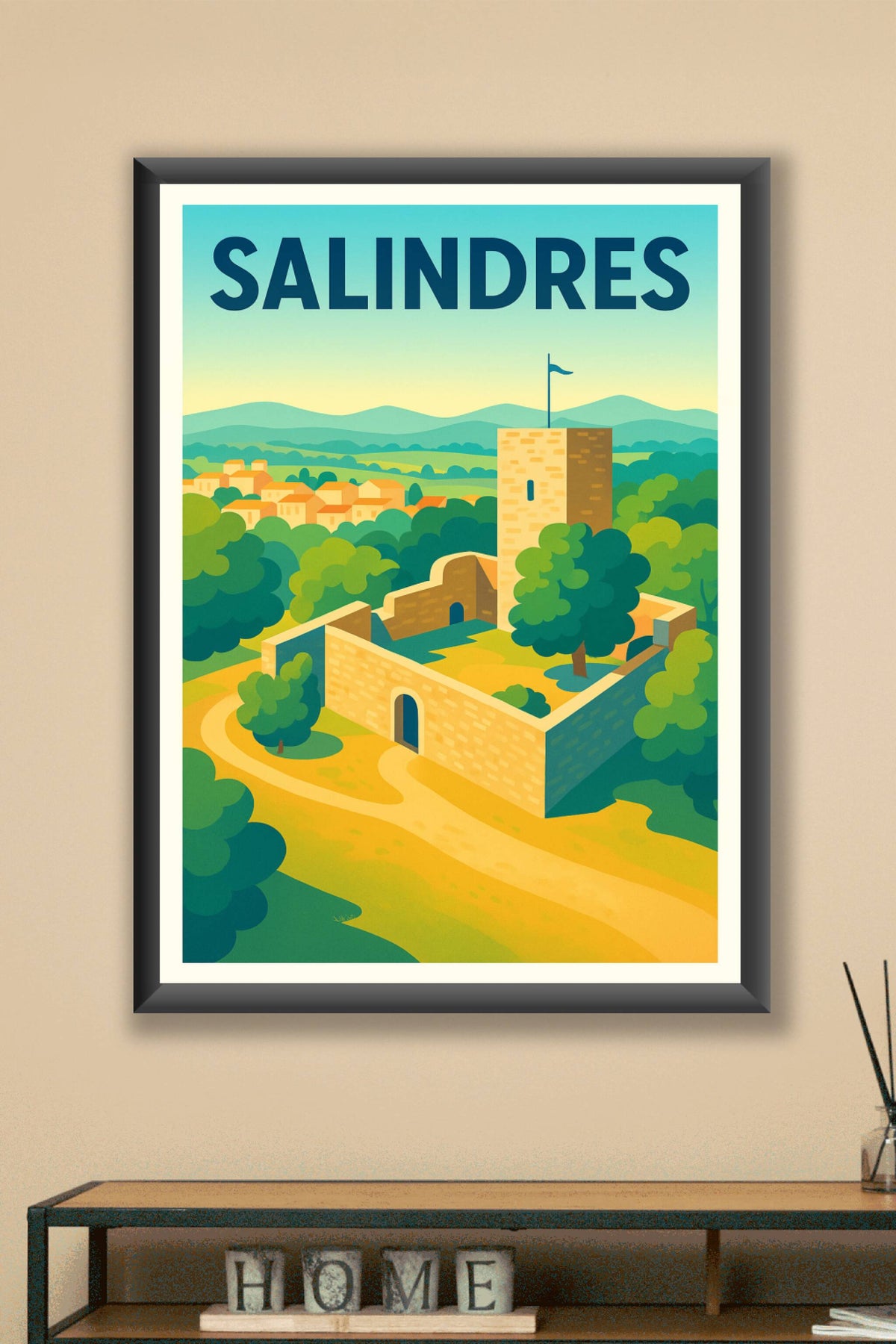 Affiche de Salindres - Charme historique et nature apaisante