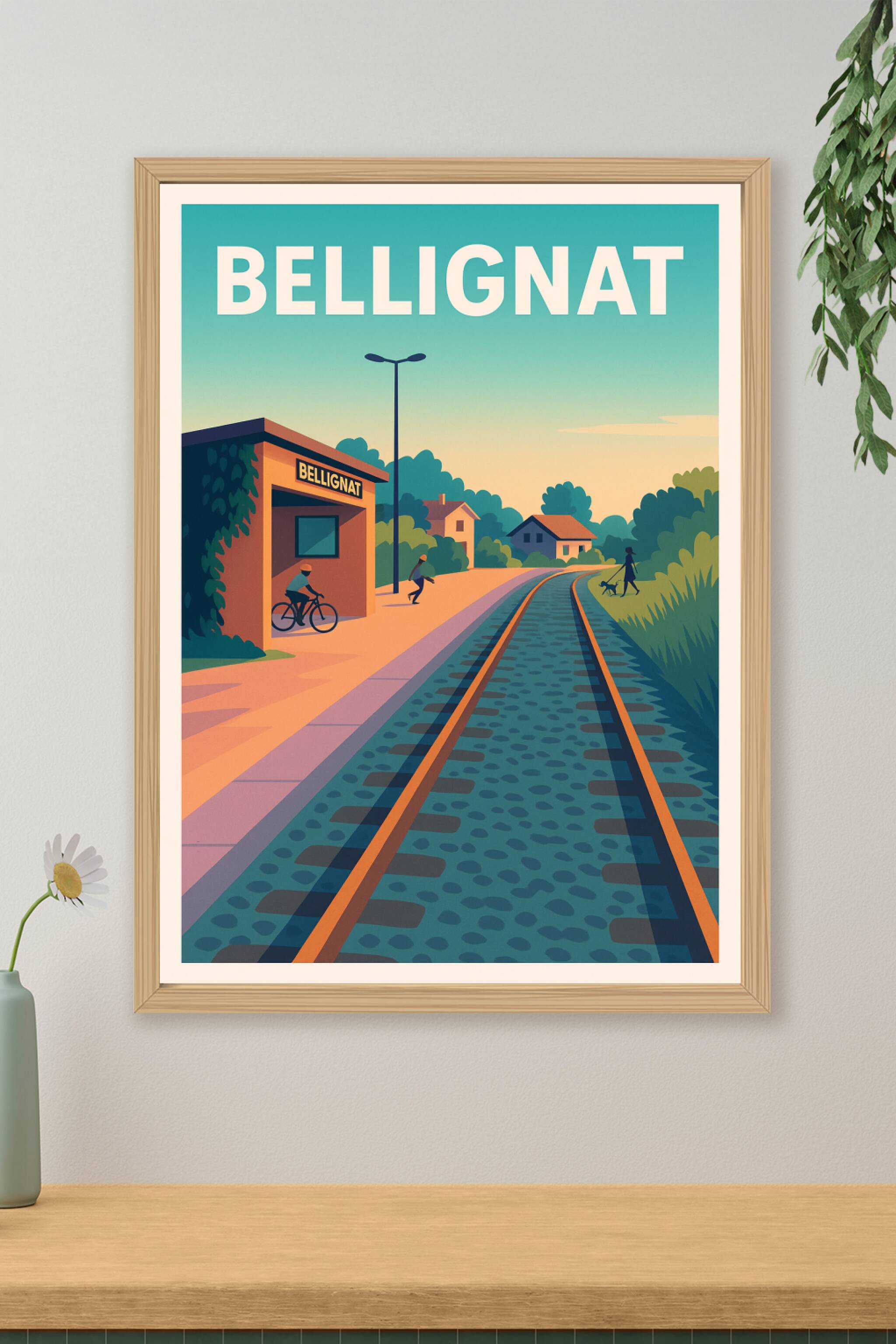 Affiche de Bellignat - L'escapade tranquille au bord des rails