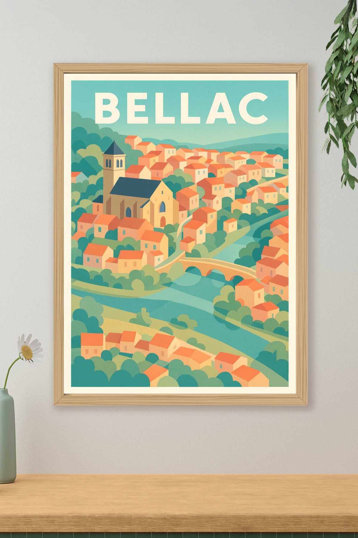 Affiche de Bellac - Charme et sérénité au cœur de la campagne