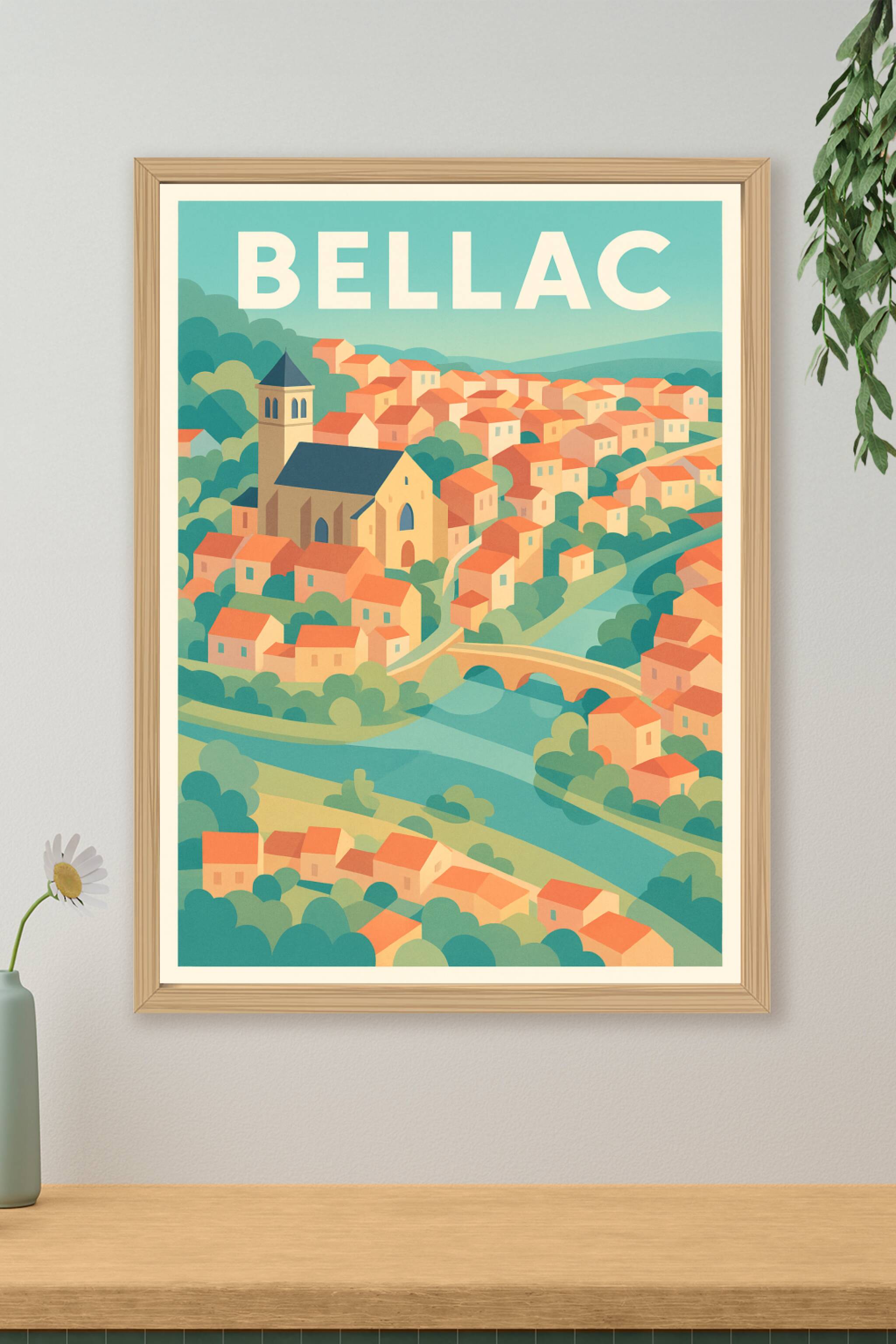 Affiche de Bellac - Charme et sérénité au cœur de la campagne