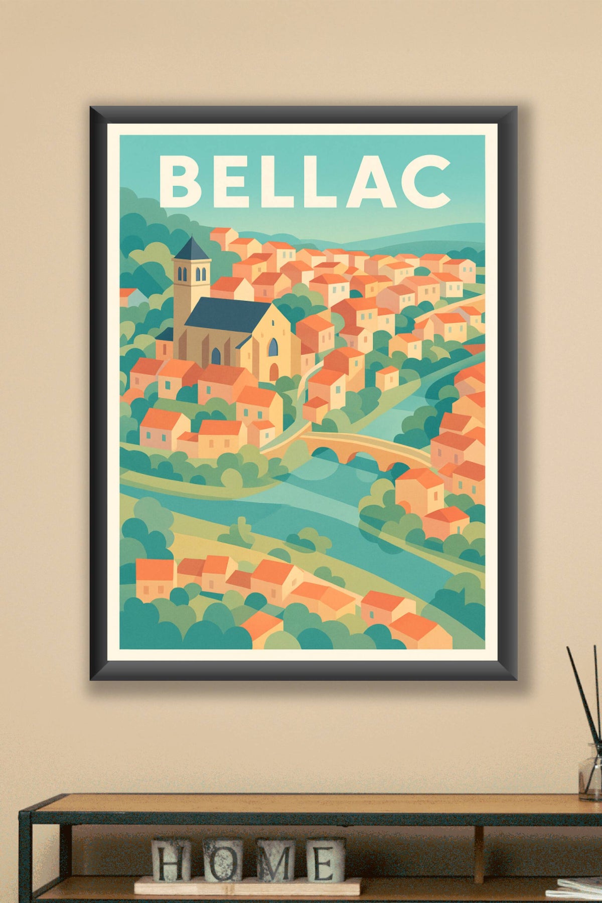 Affiche de Bellac - Charme et sérénité au cœur de la campagne