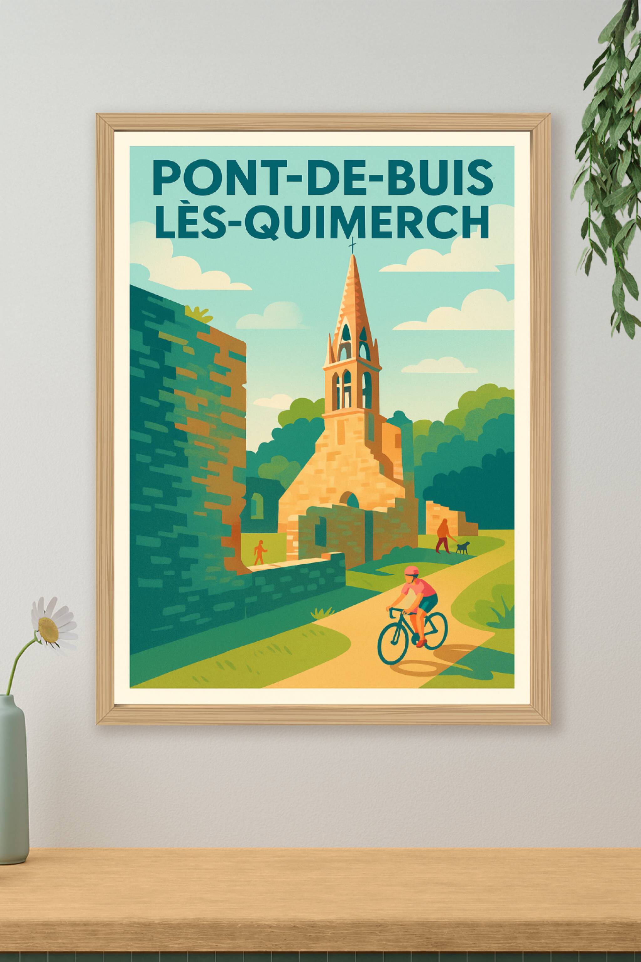 Affiche de Pont-de-Buis-lès-Quimerch - Charme historique et nature apaisante