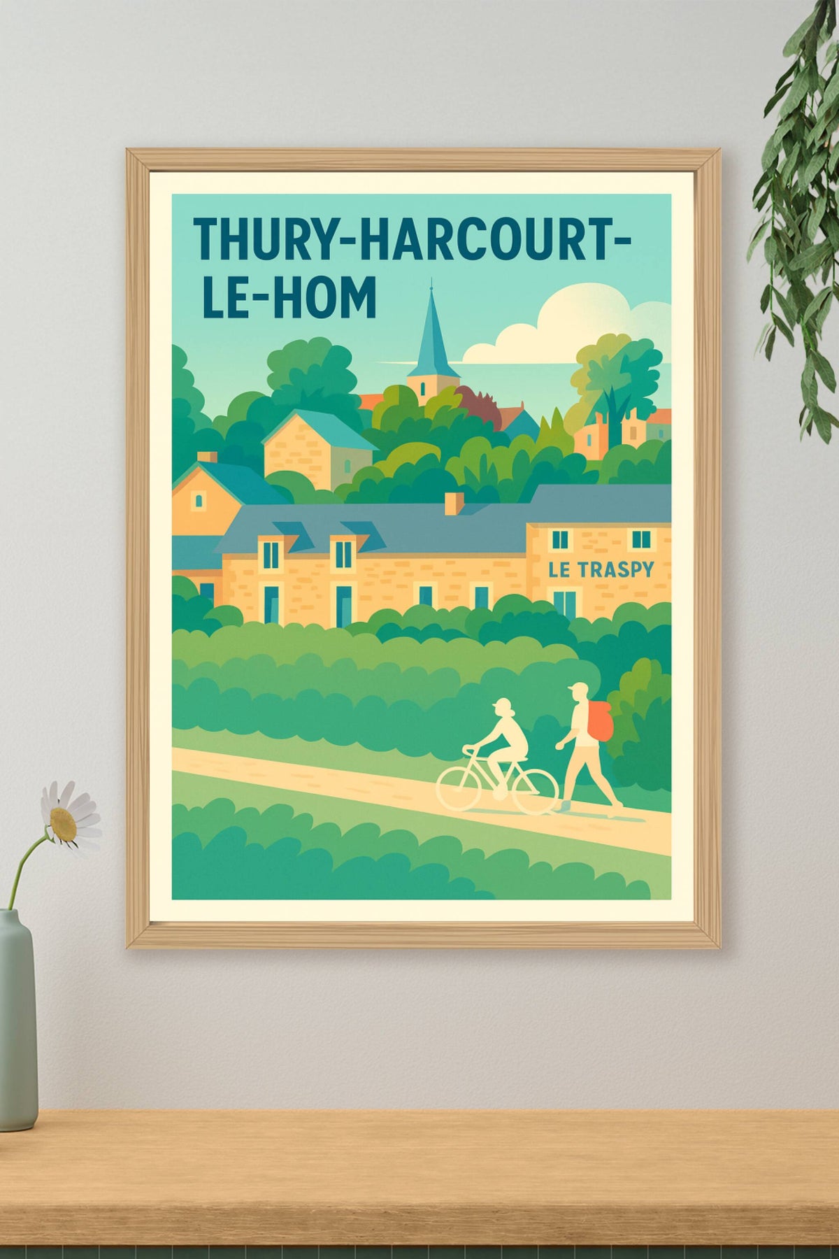 Affiche de Thury-Harcourt-le-Hom - Charme et nature normande