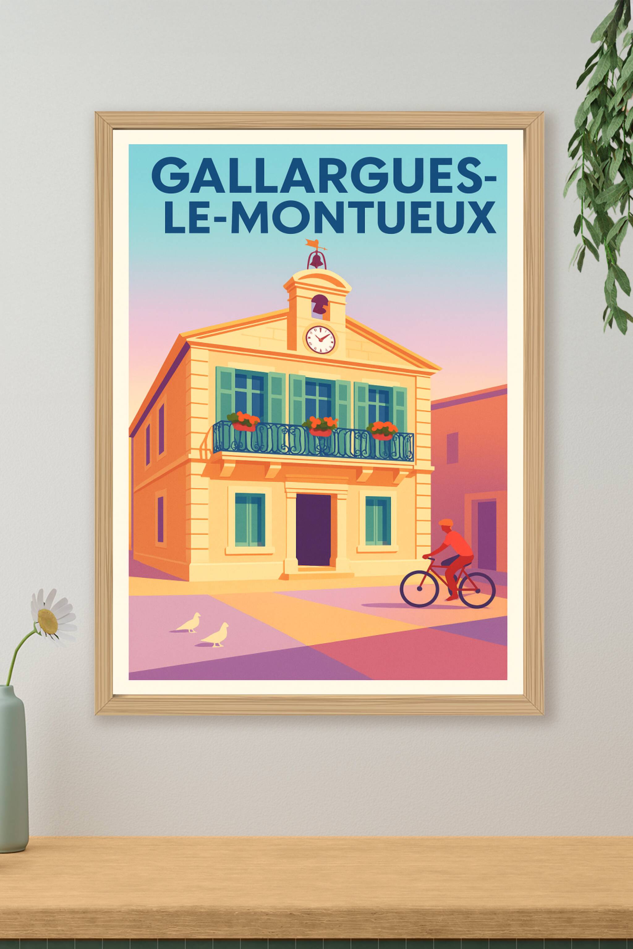 Affiche de Gallargues-le-Montueux - Charme et douceur du village méridional