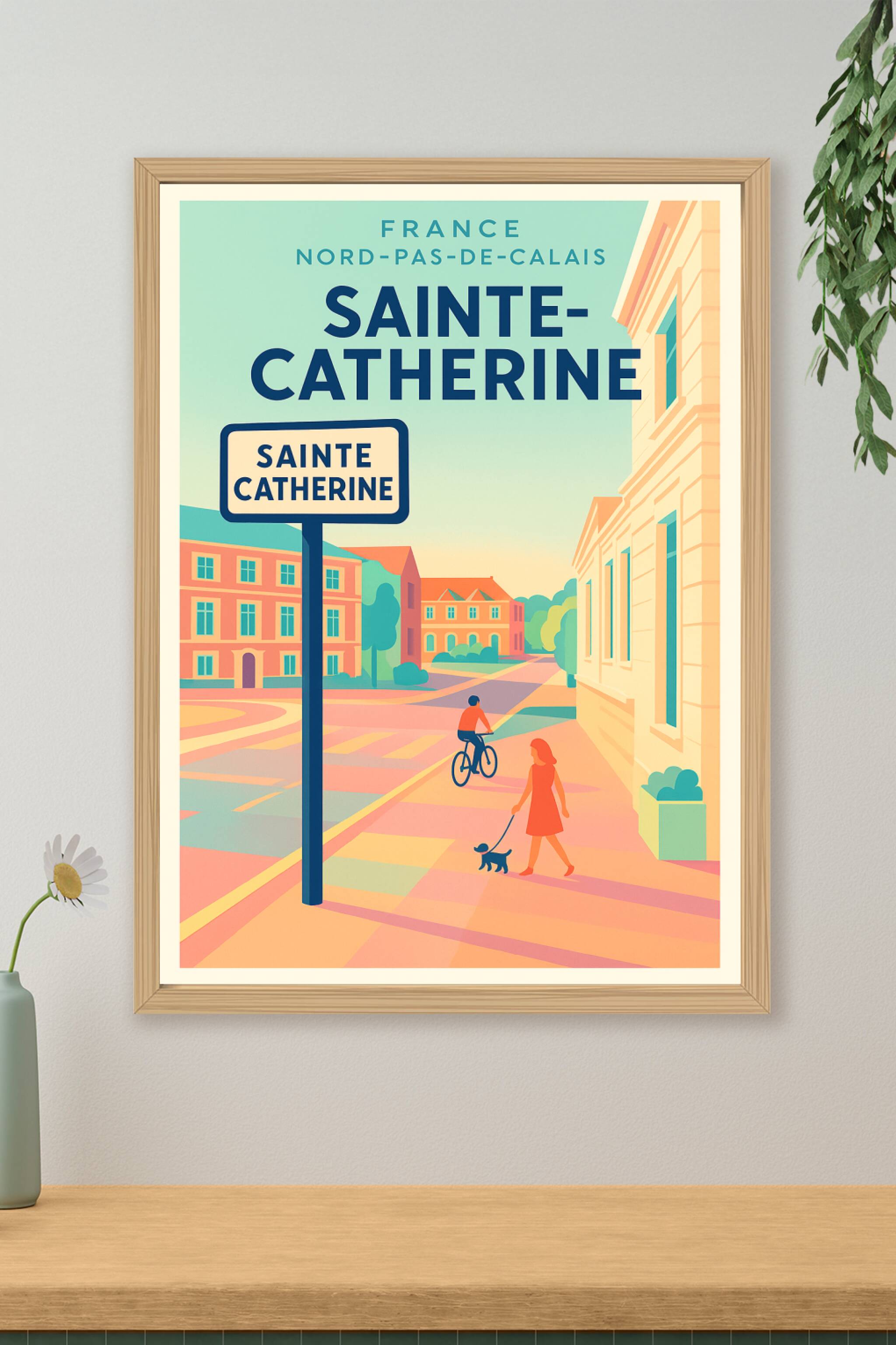 Affiche de Sainte-Catherine - Charme et douceur de vivre en Nord-Pas-de-Calais