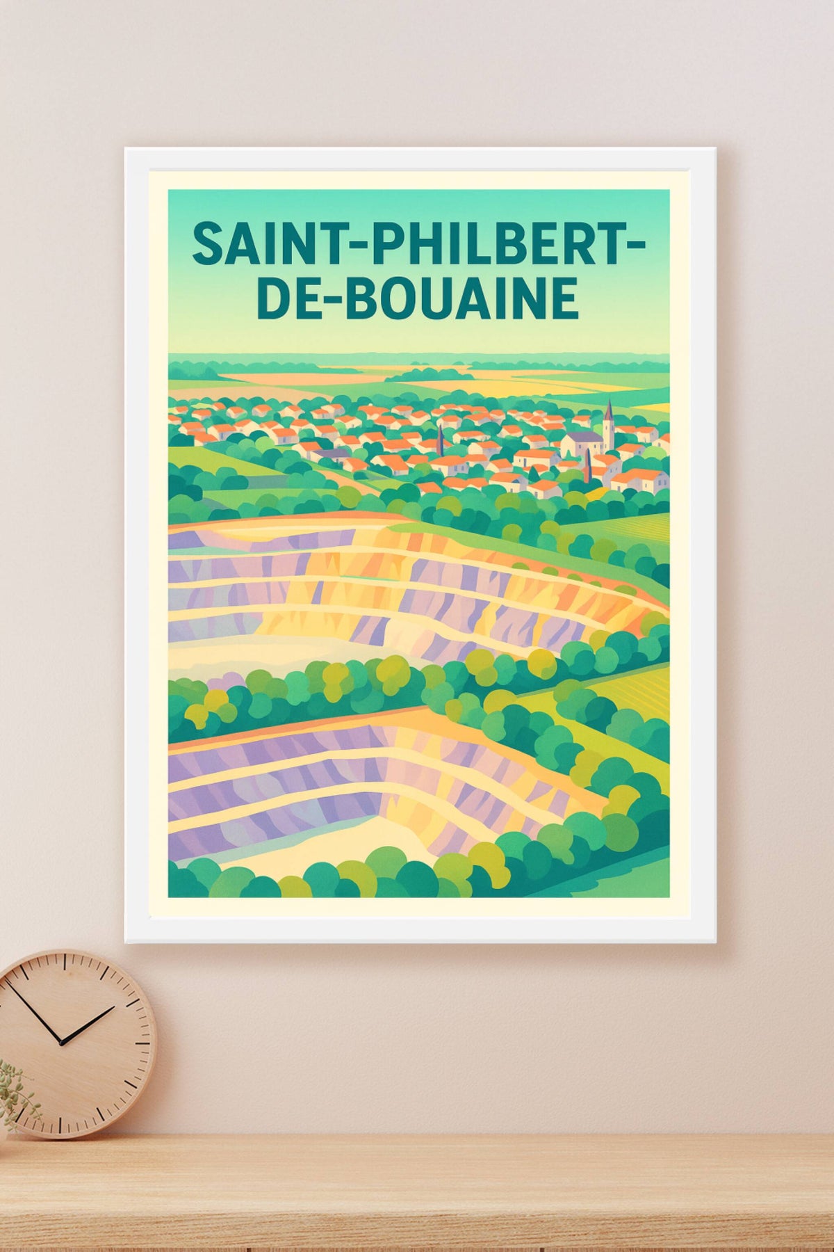 Affiche de Saint-Philbert-de-Bouaine - Trésor naturel et village pittoresque