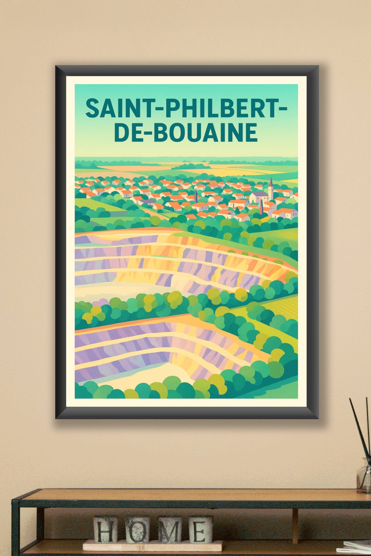 Affiche de Saint-Philbert-de-Bouaine - Trésor naturel et village pittoresque