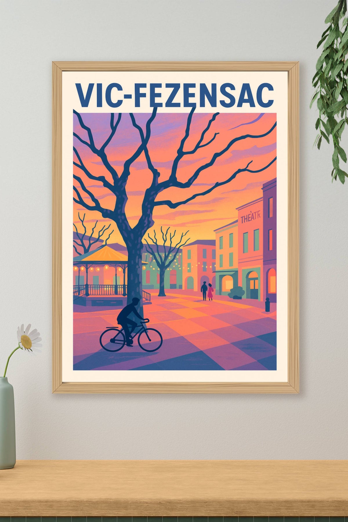 Affiche de Vic-Fezensac - Charme et Douceur du Sud-Ouest