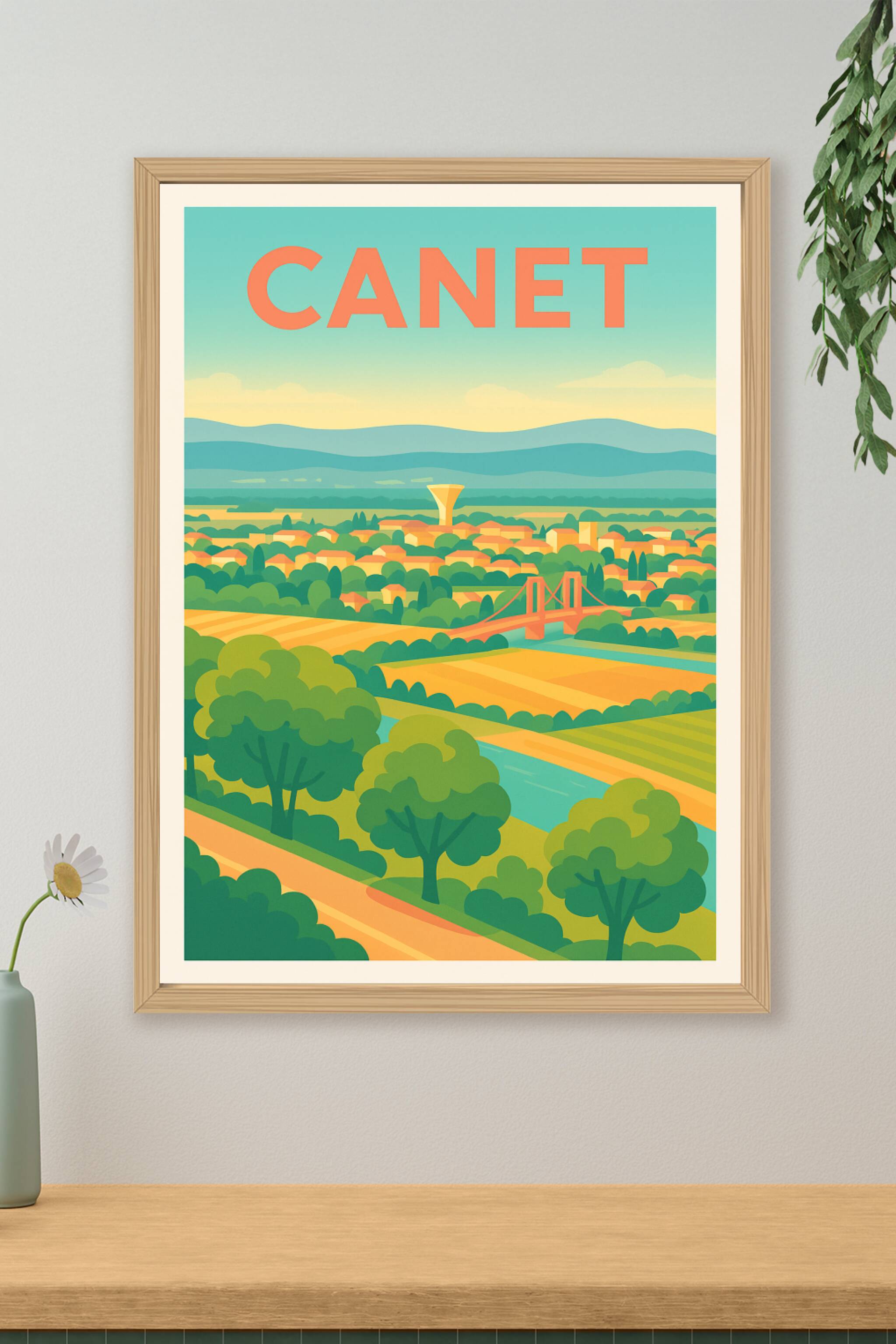 Affiche de Canet - Harmonie pastorale et couleurs douces